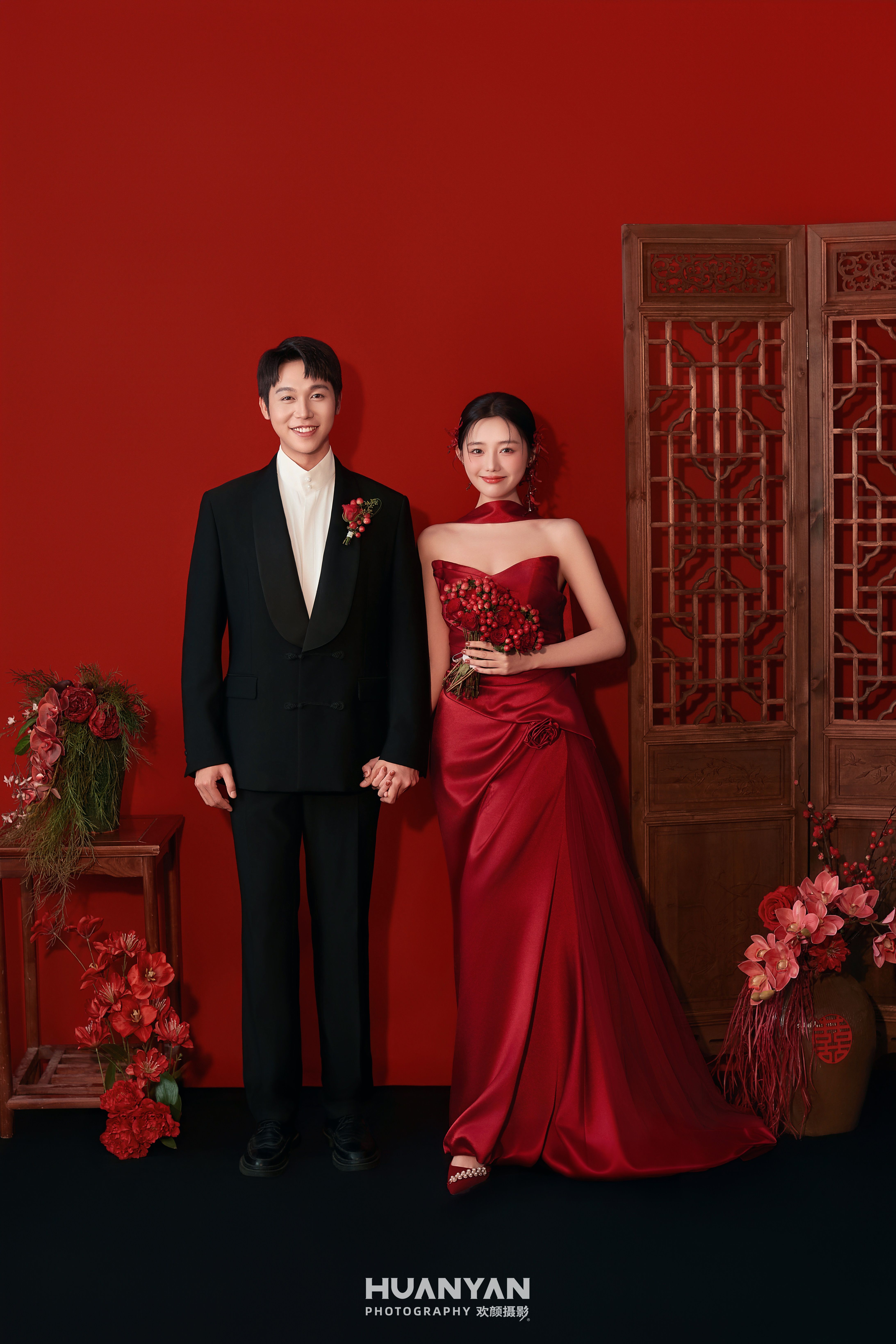 南法庄园喜嫁风婚纱照实拍（红韵系列）