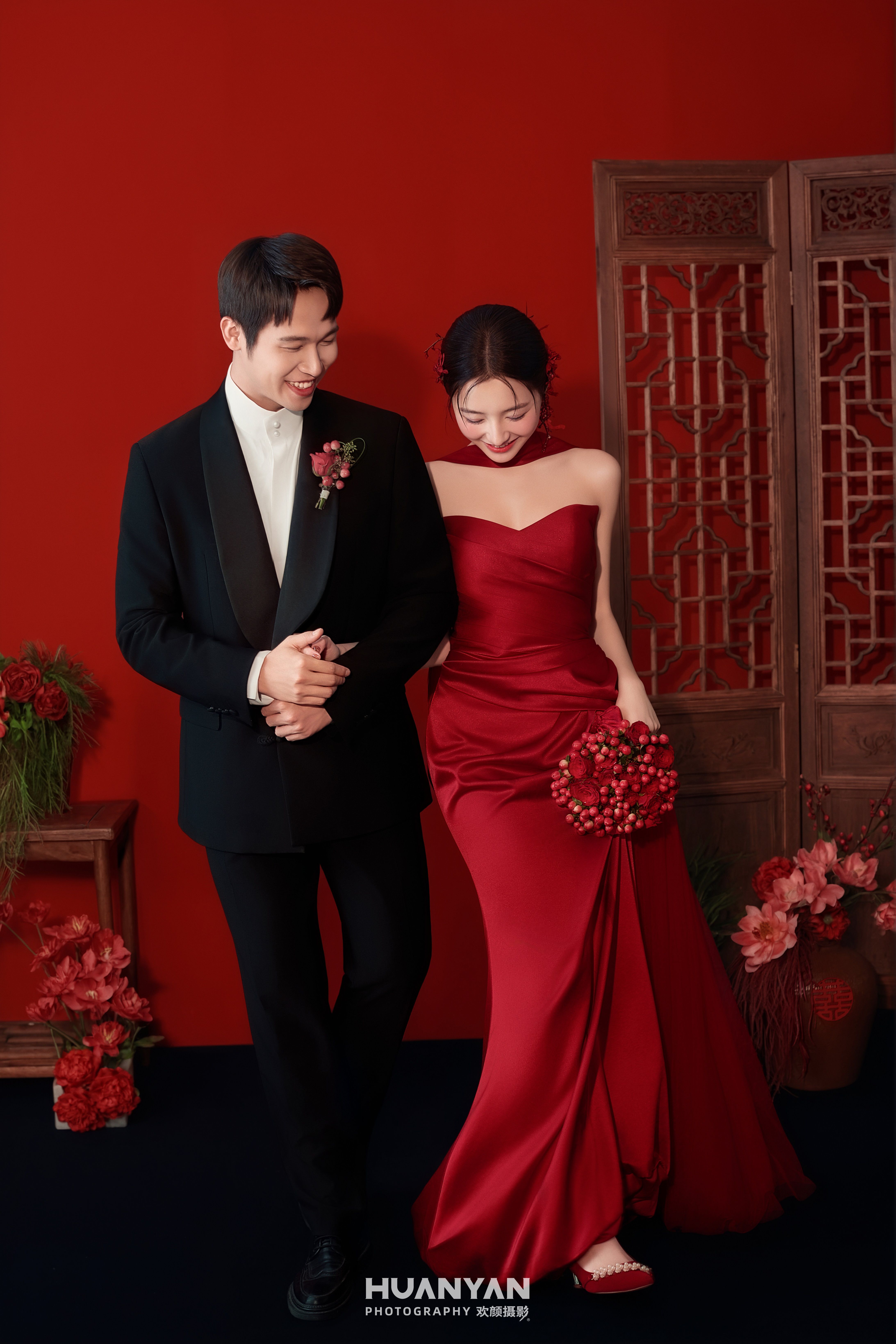 喜嫁风婚纱照 · 南法庄园场景 · 红韵客片