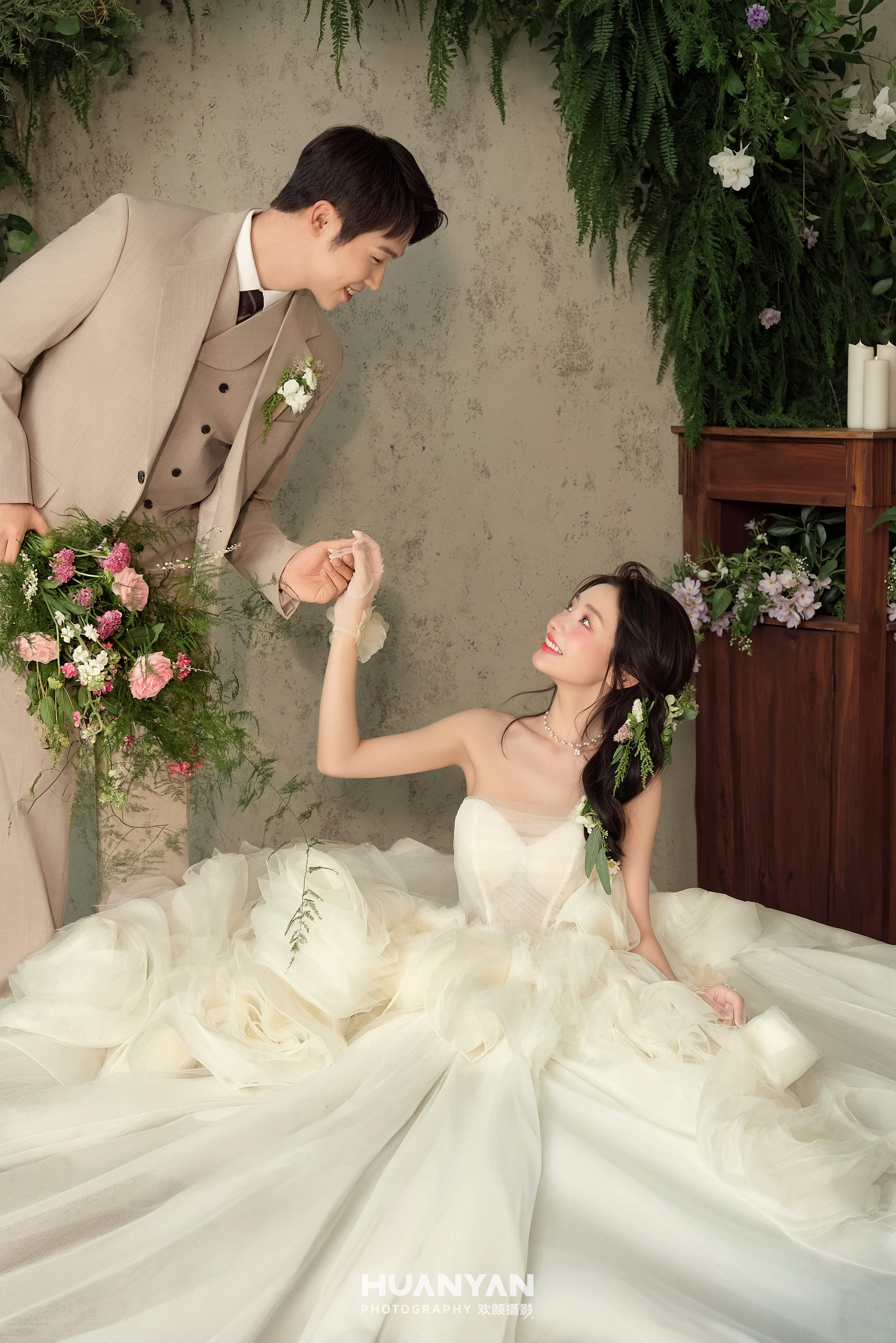 花影与共：仪式感风婚纱照南法庄园实拍