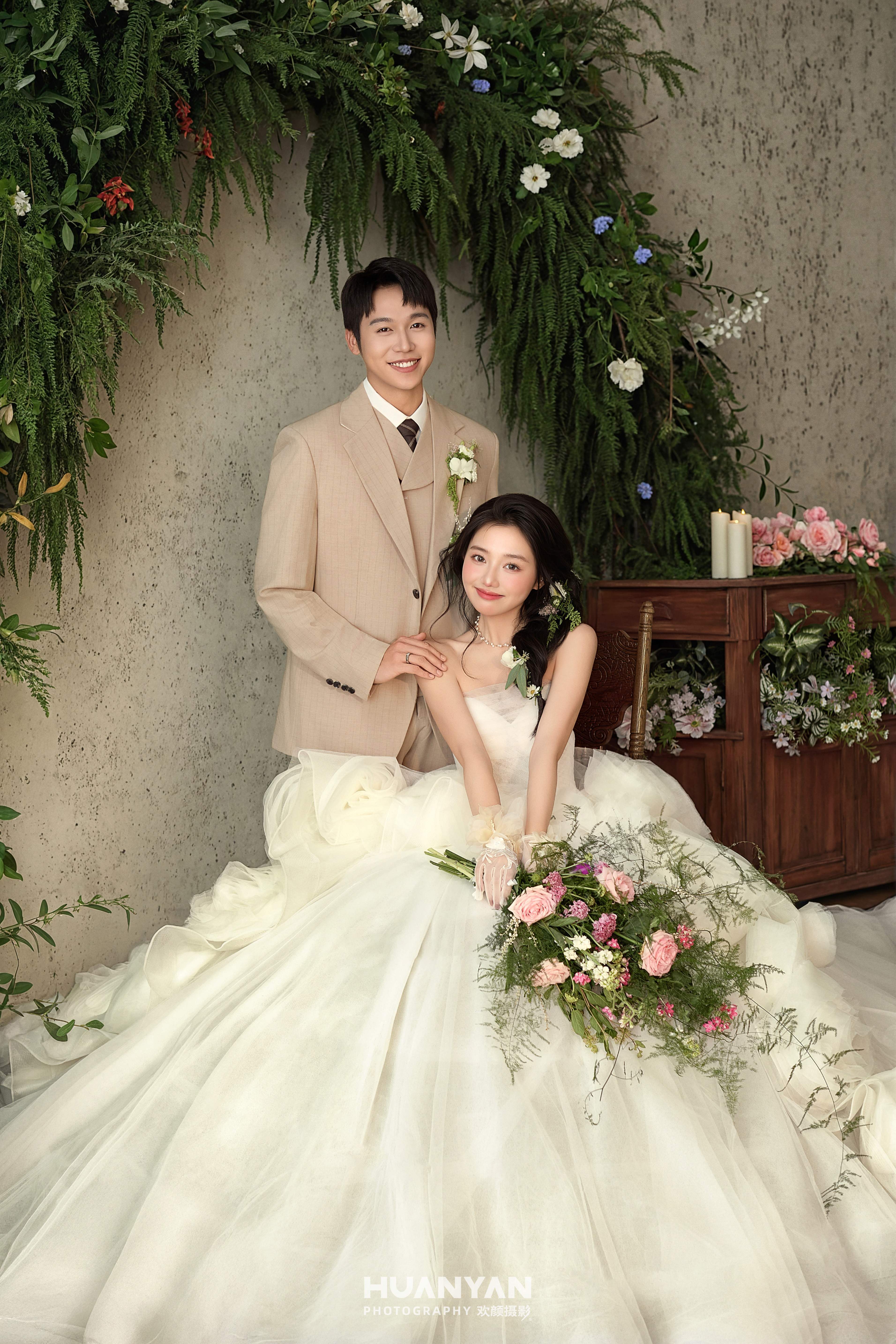南法庄园仪式感风婚纱照实拍（花影与共系列）