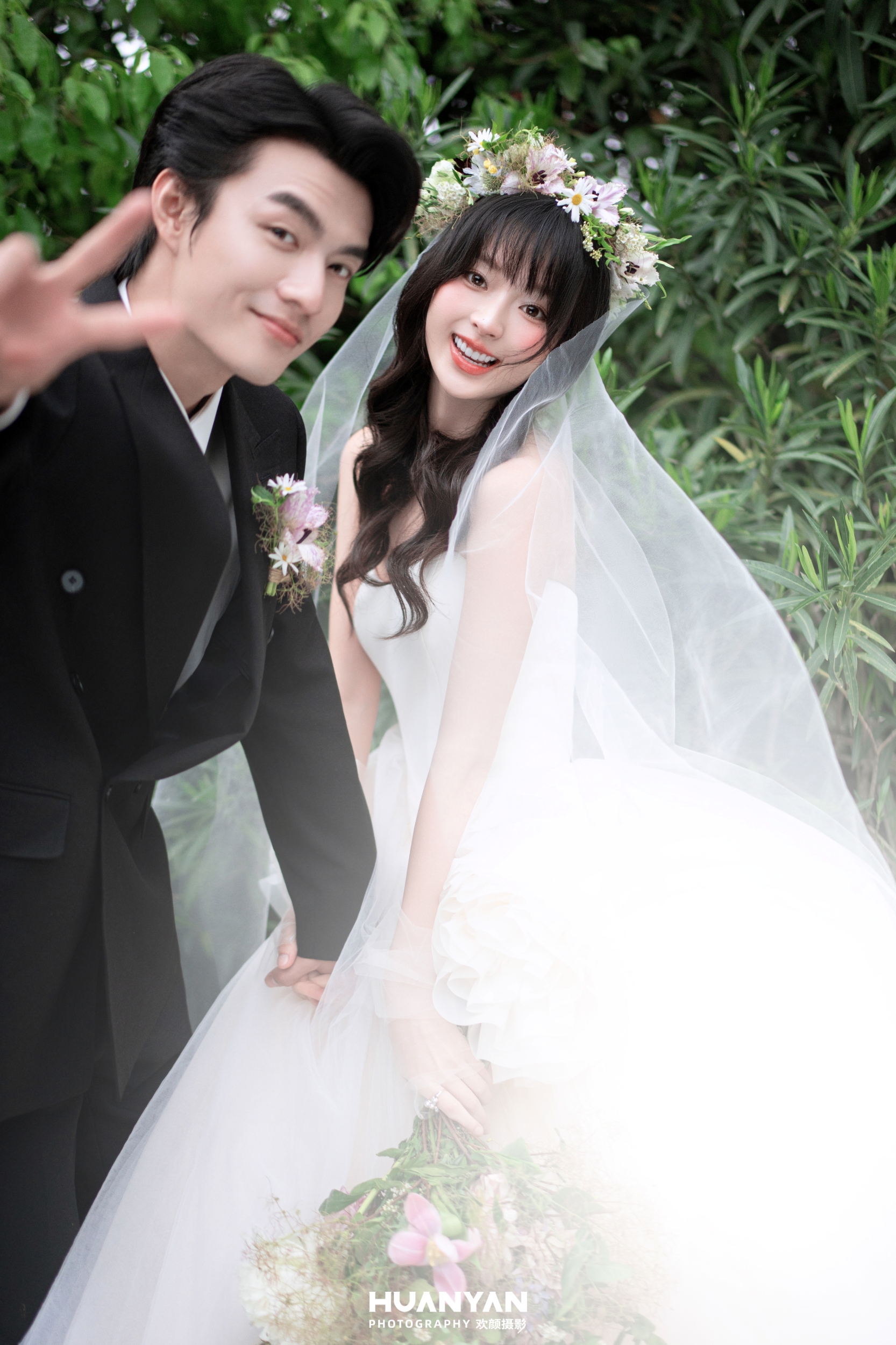 草地轻氧风婚纱照实拍（森屿私语系列）