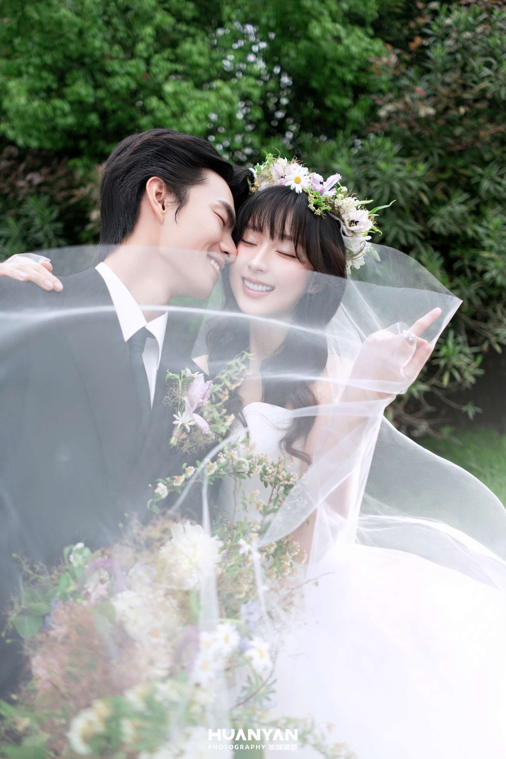 草地轻氧风婚纱照实拍（森屿私语系列）