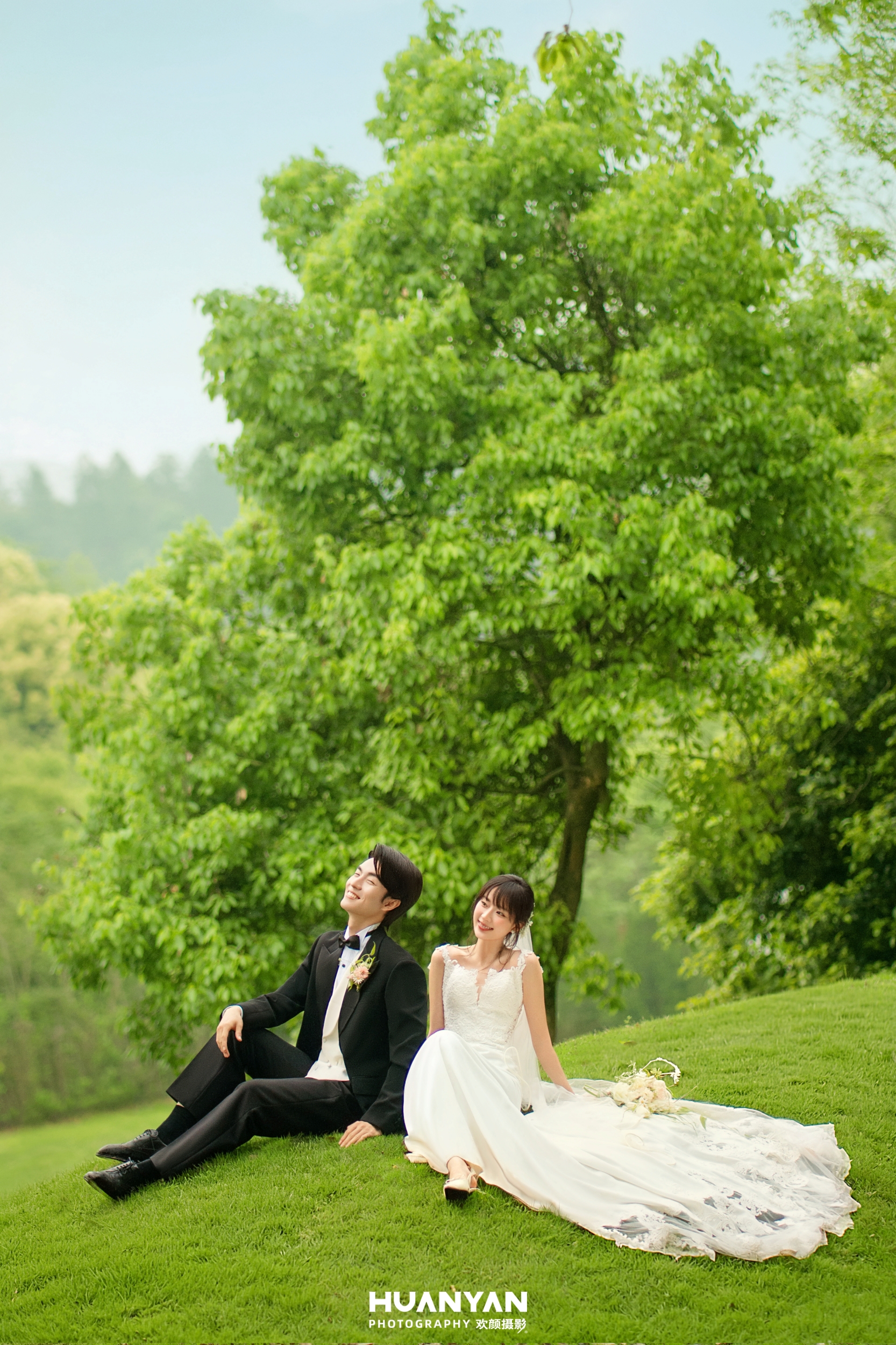 草地轻氧风婚纱照实拍（森屿系列）