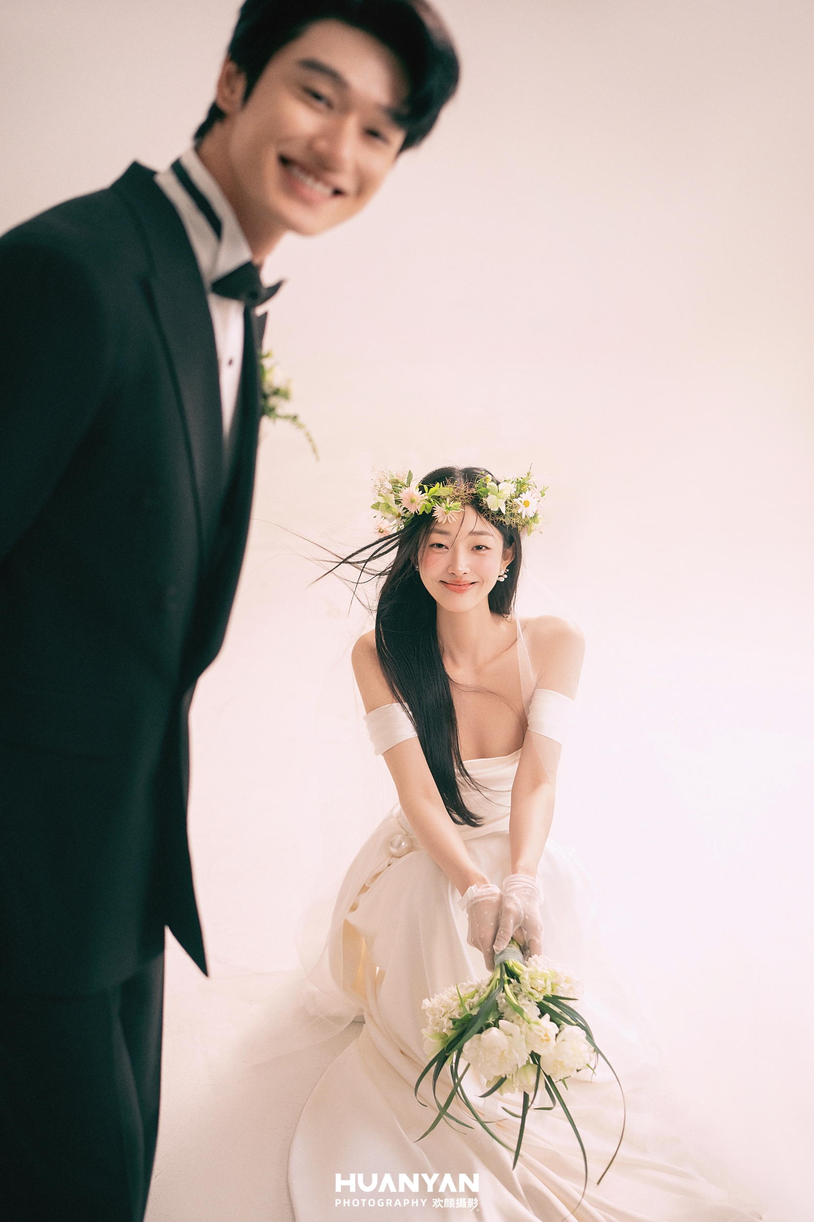 简约风婚纱照 · 室内场景 · 粉雾甜序客片