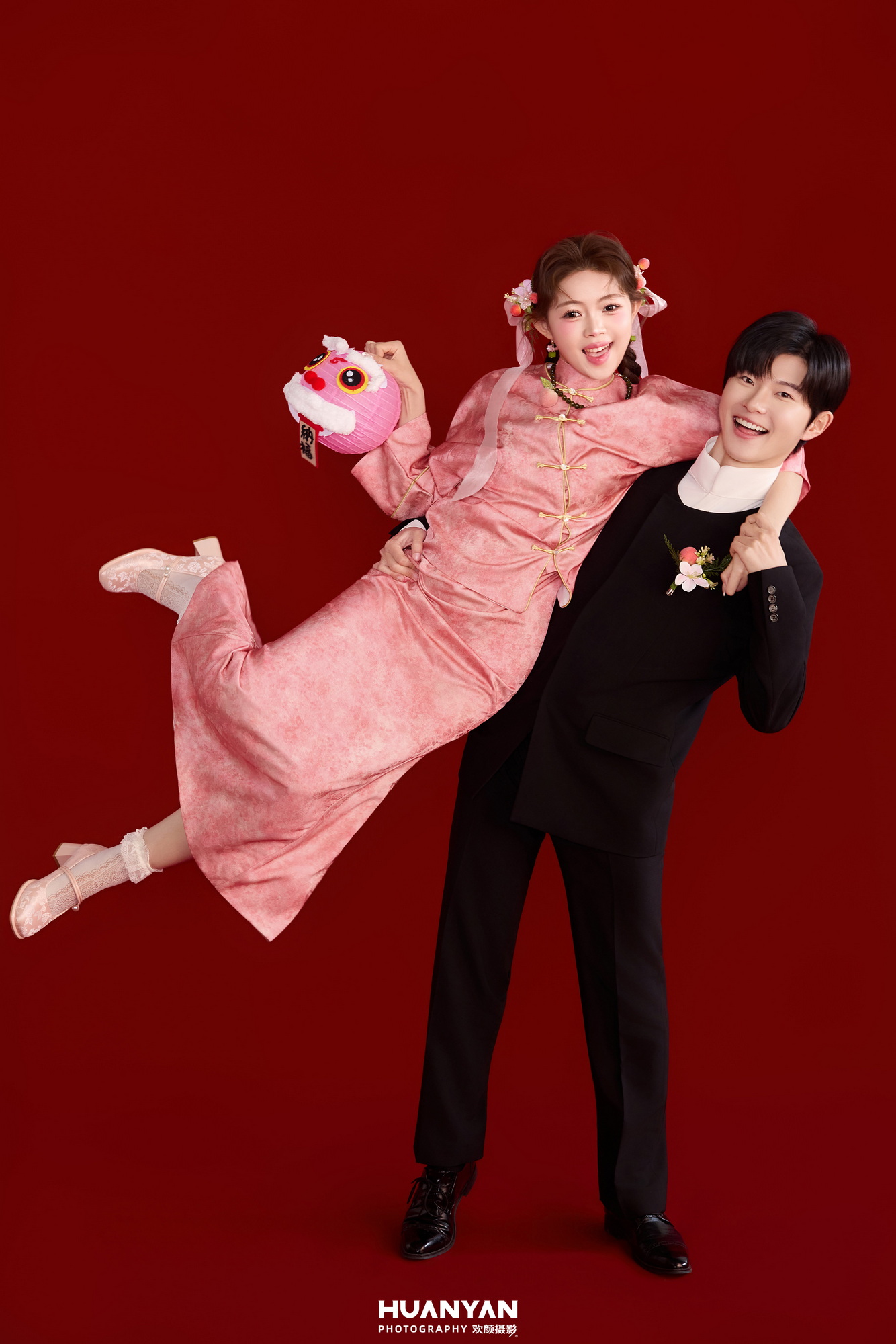 喜嫁风婚纱照 · 室内场景 · 粉锦喜鲤客片