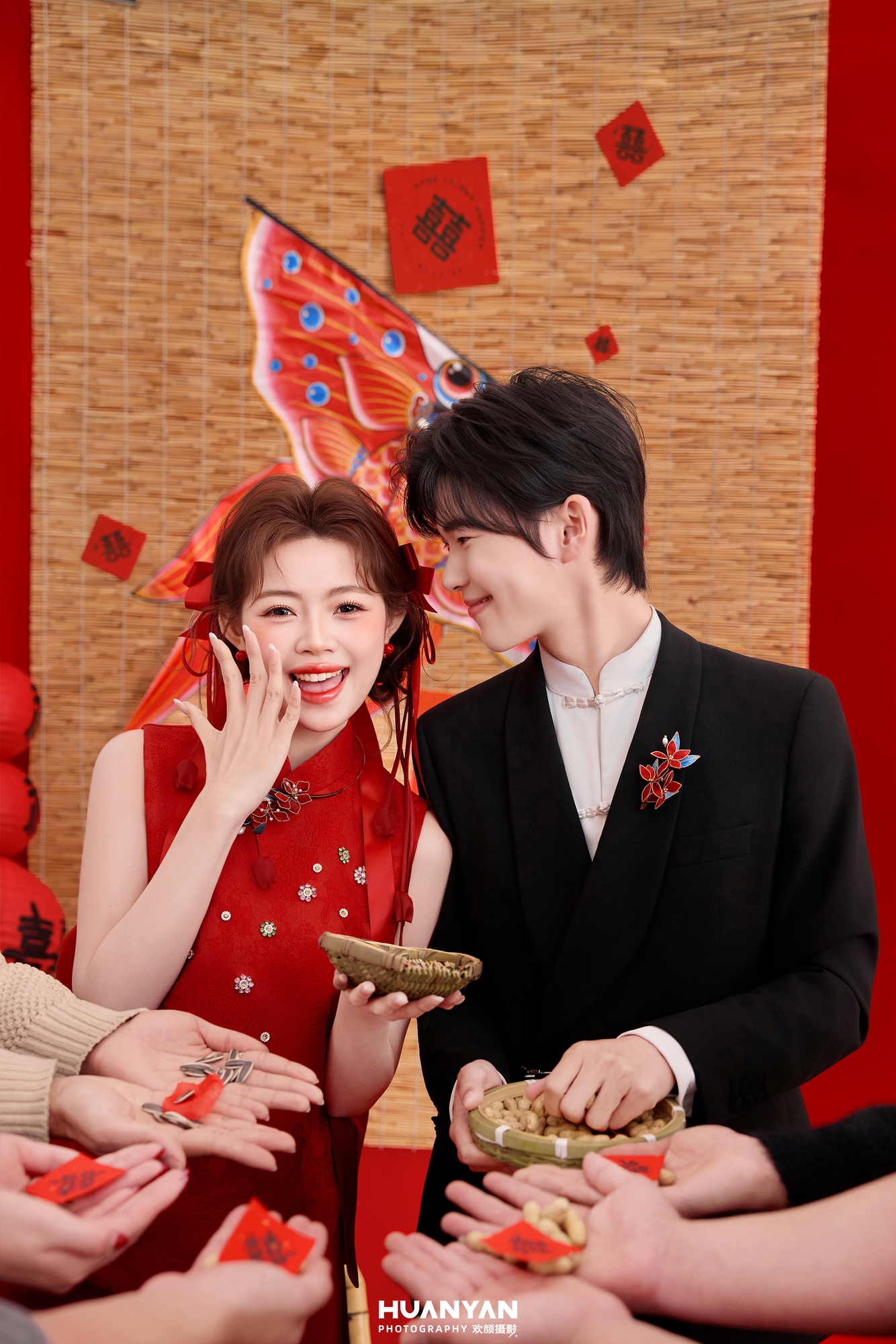 喜嫁风婚纱照 · 室内场景 · 红锦喜乐客片