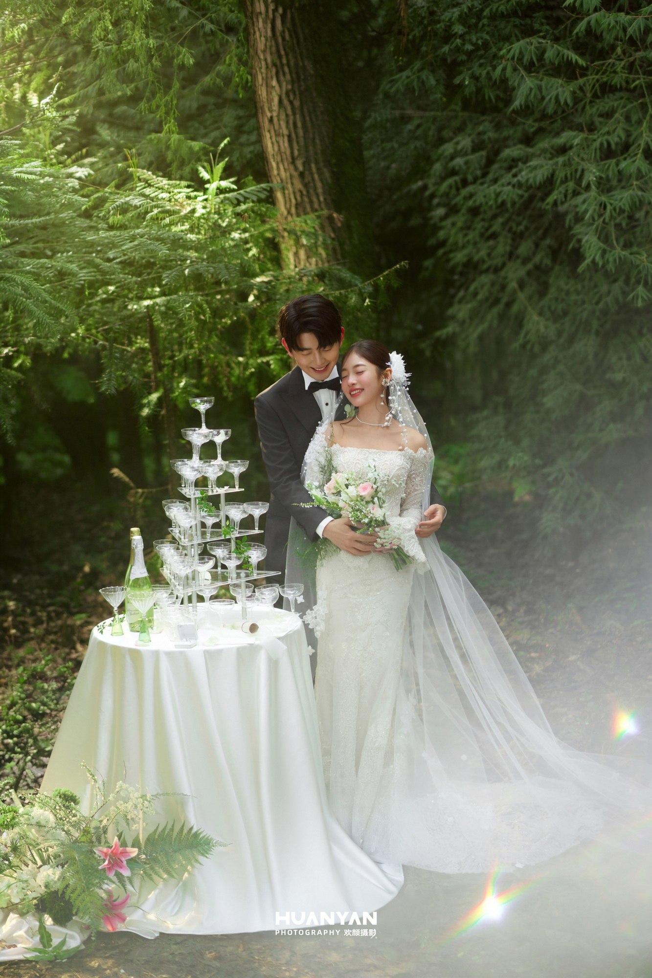 草地轻氧风婚纱照实拍（森屿求婚系列）