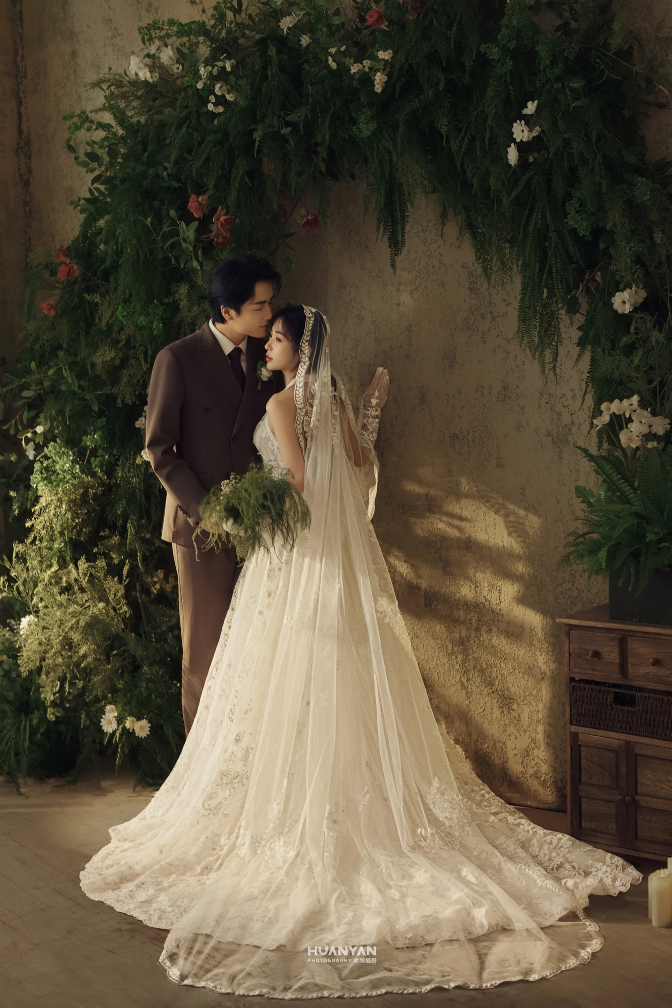 暮光秘语：高级感风婚纱照夕阳实拍