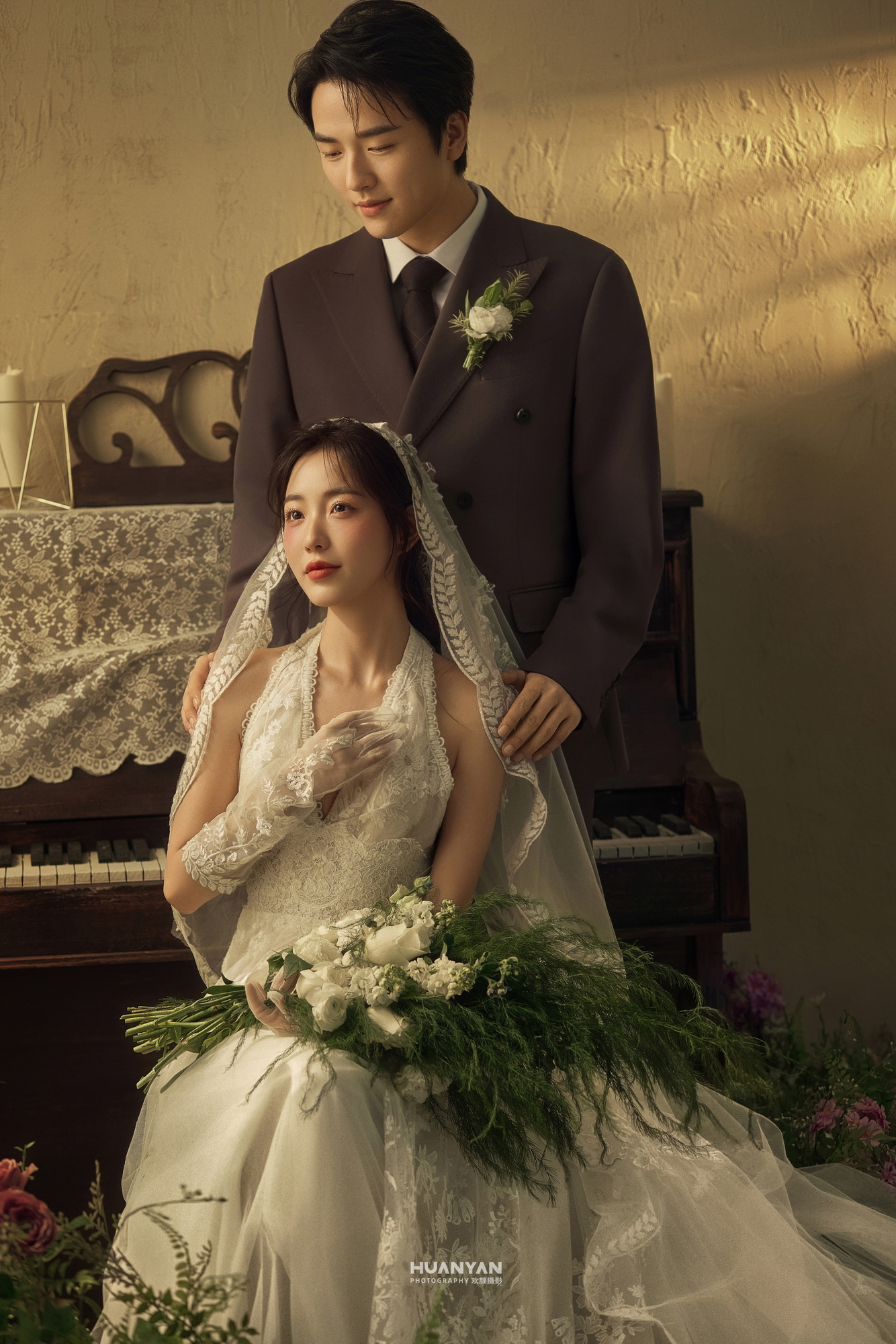 夕阳高级感风婚纱照实拍（暮光秘语系列）