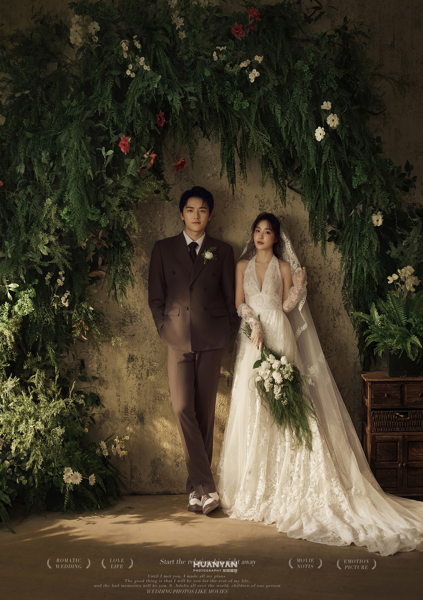 暮光秘语：高级感风婚纱照夕阳实拍