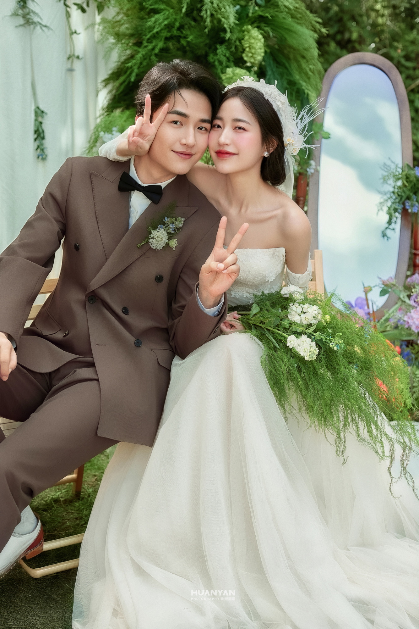 风遇林野客片第11张｜轻氧风婚纱照，摄于草地