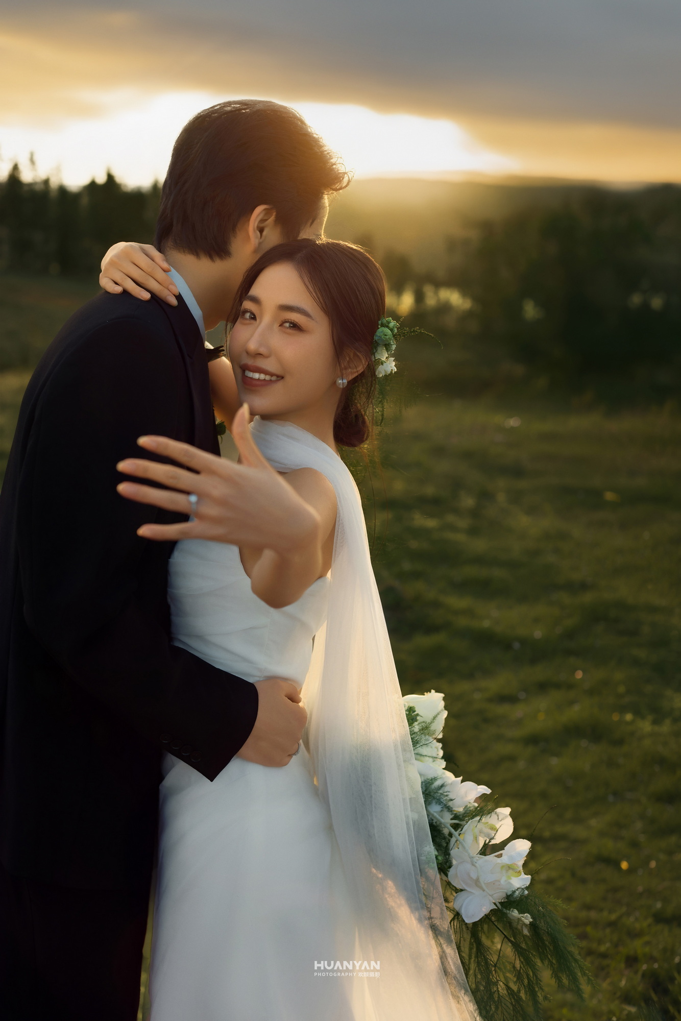简约风婚纱照 · 夕阳场景 · 落日恋歌客片