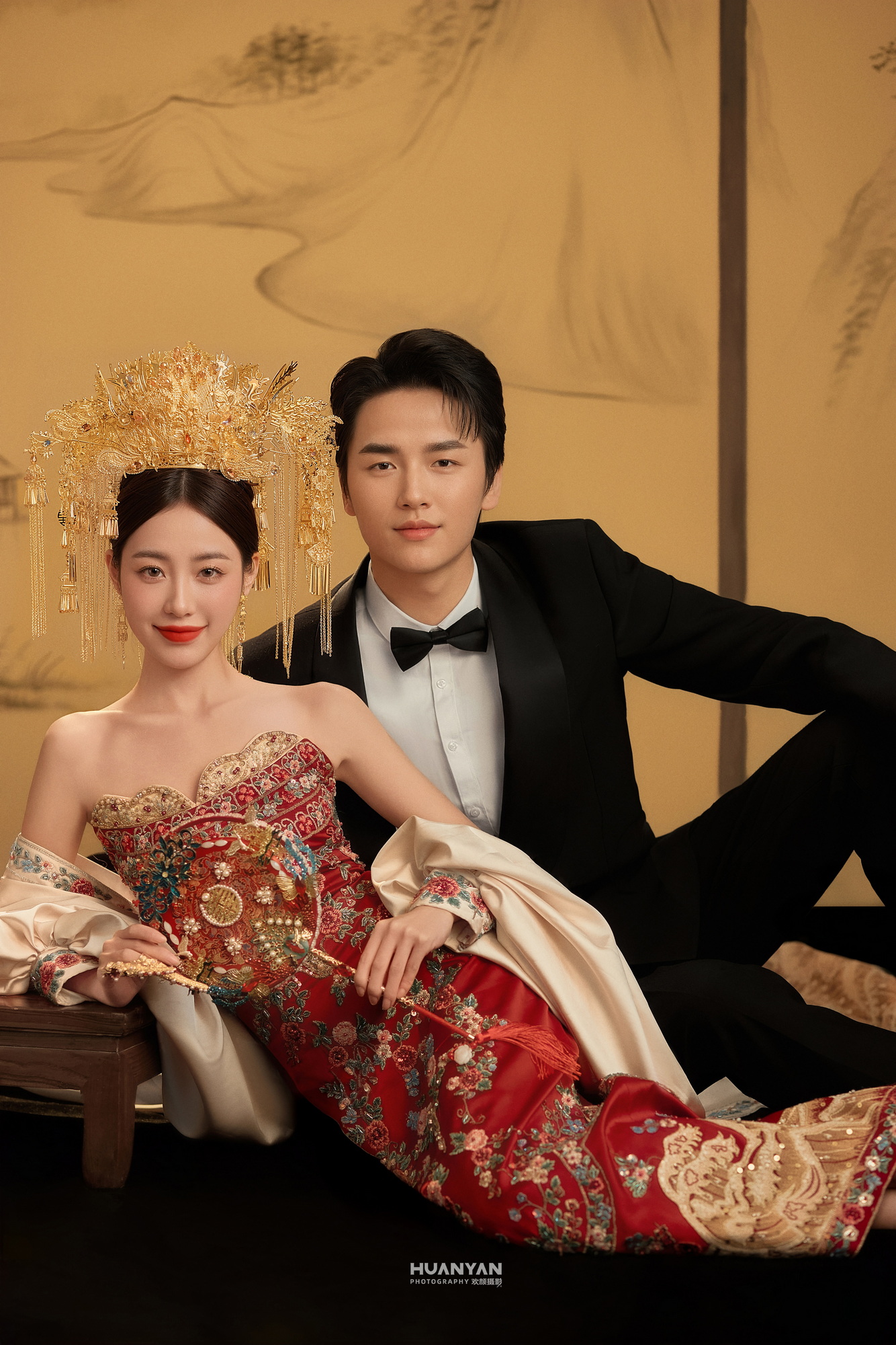 凤冠映画：喜嫁风婚纱照室内实拍