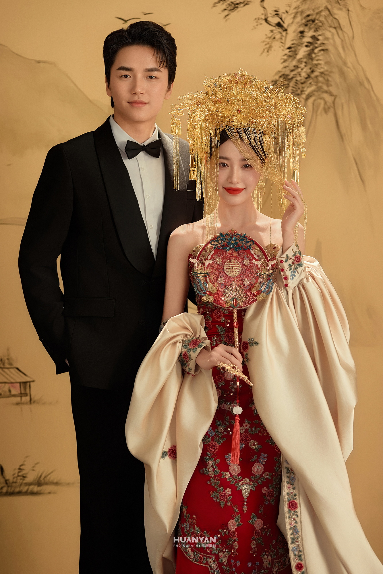 凤冠映画：喜嫁风婚纱照室内实拍