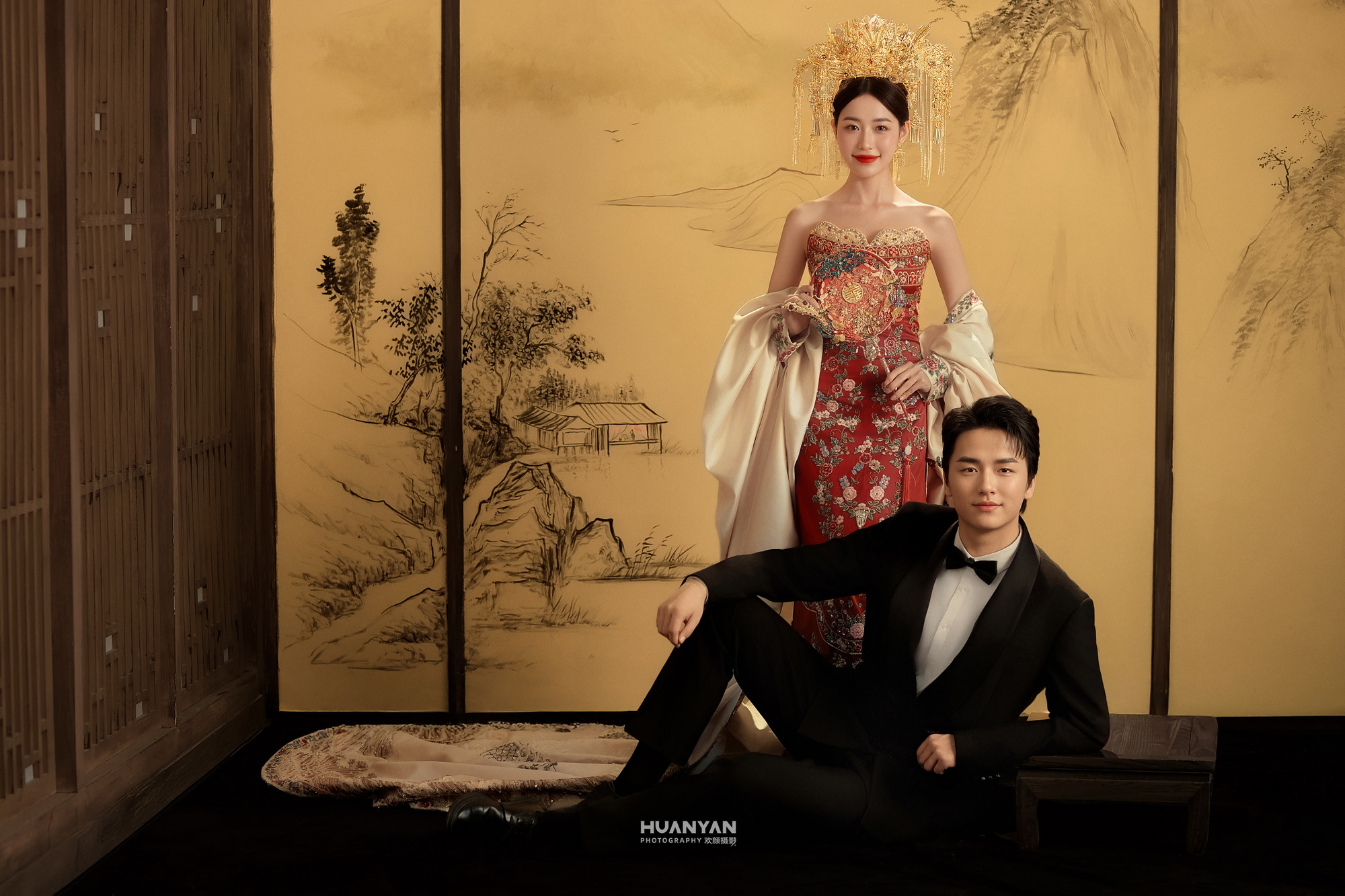 喜嫁风婚纱照 · 室内场景 · 凤冠映画客片