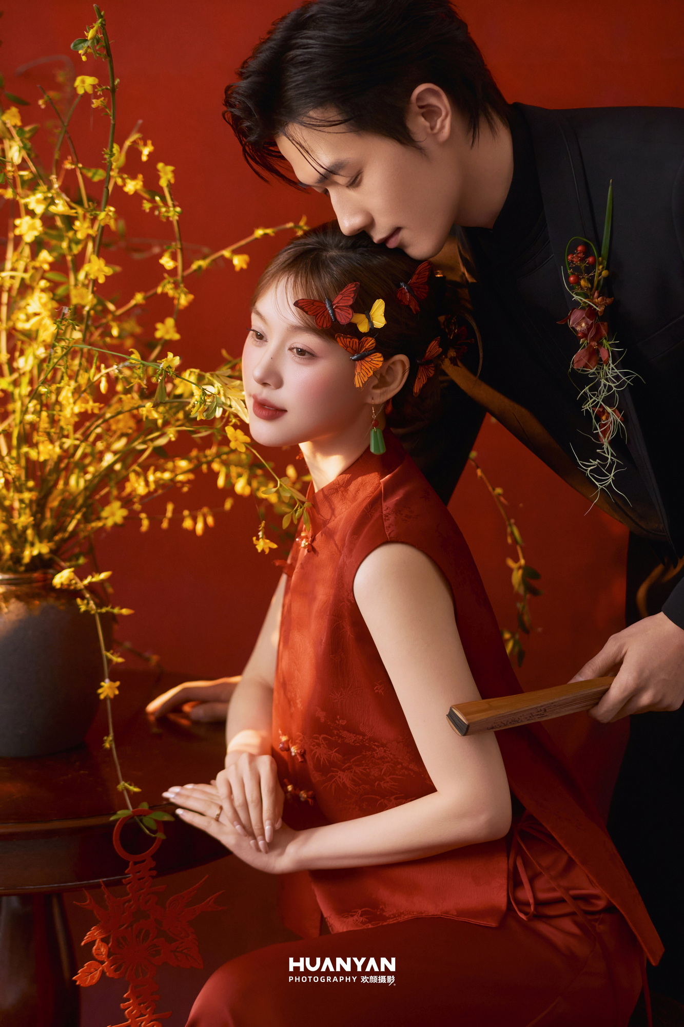 喜嫁风婚纱照 · 室内场景 · 红韵·80客片