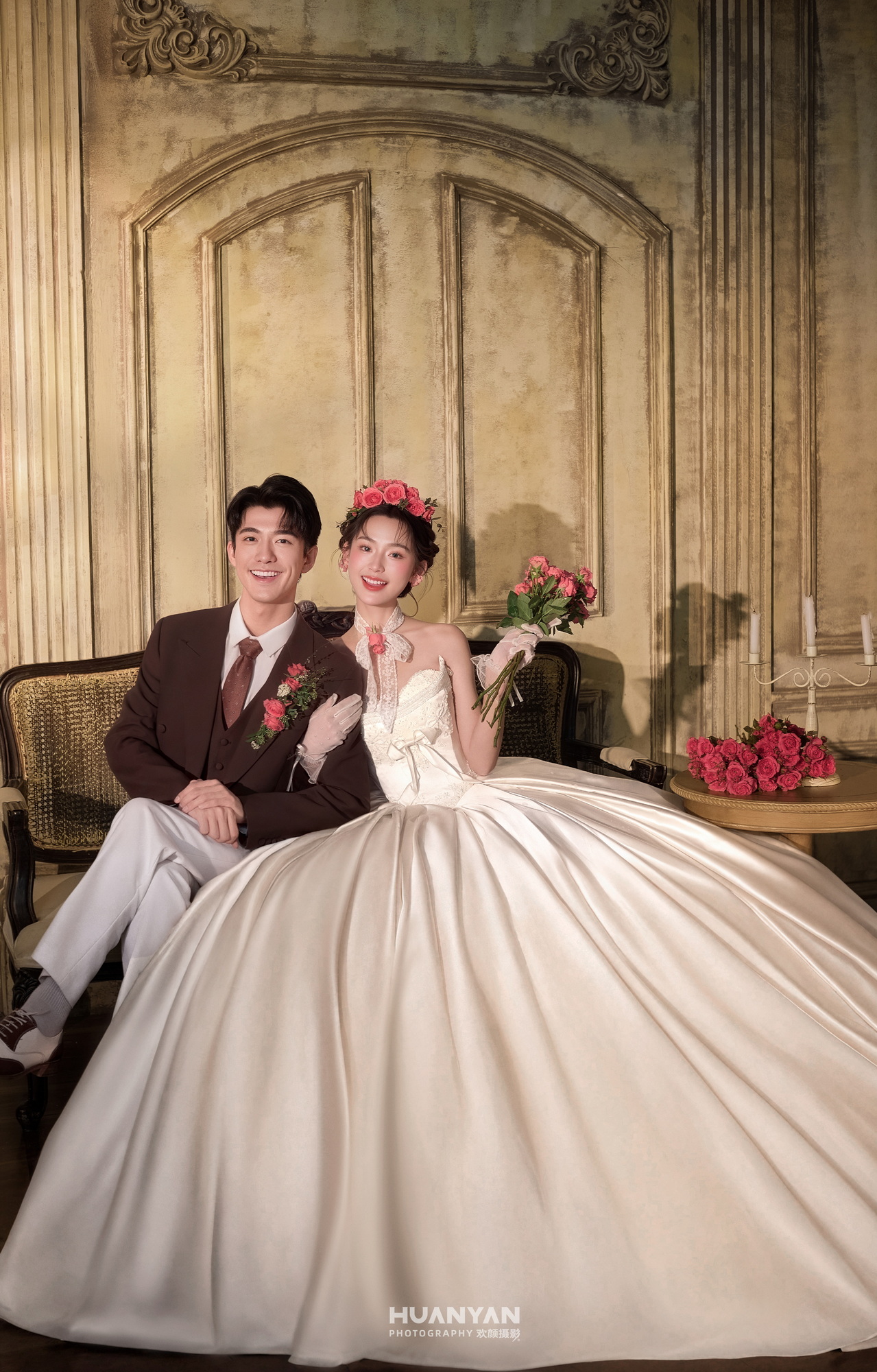 室内简约风婚纱照实拍（屿私语集系列）