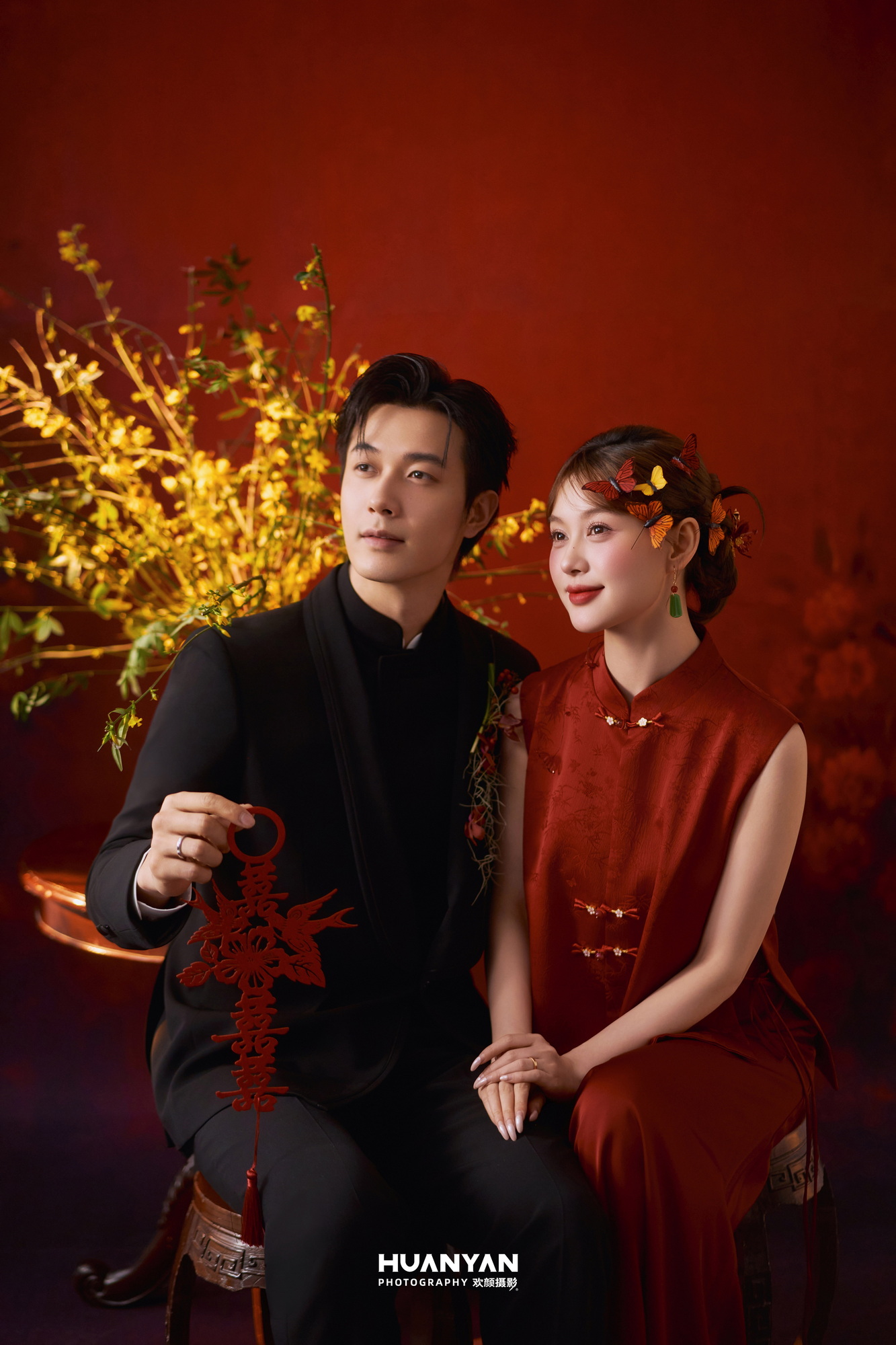 喜嫁风婚纱照 · 室内场景 · 红韵·80客片