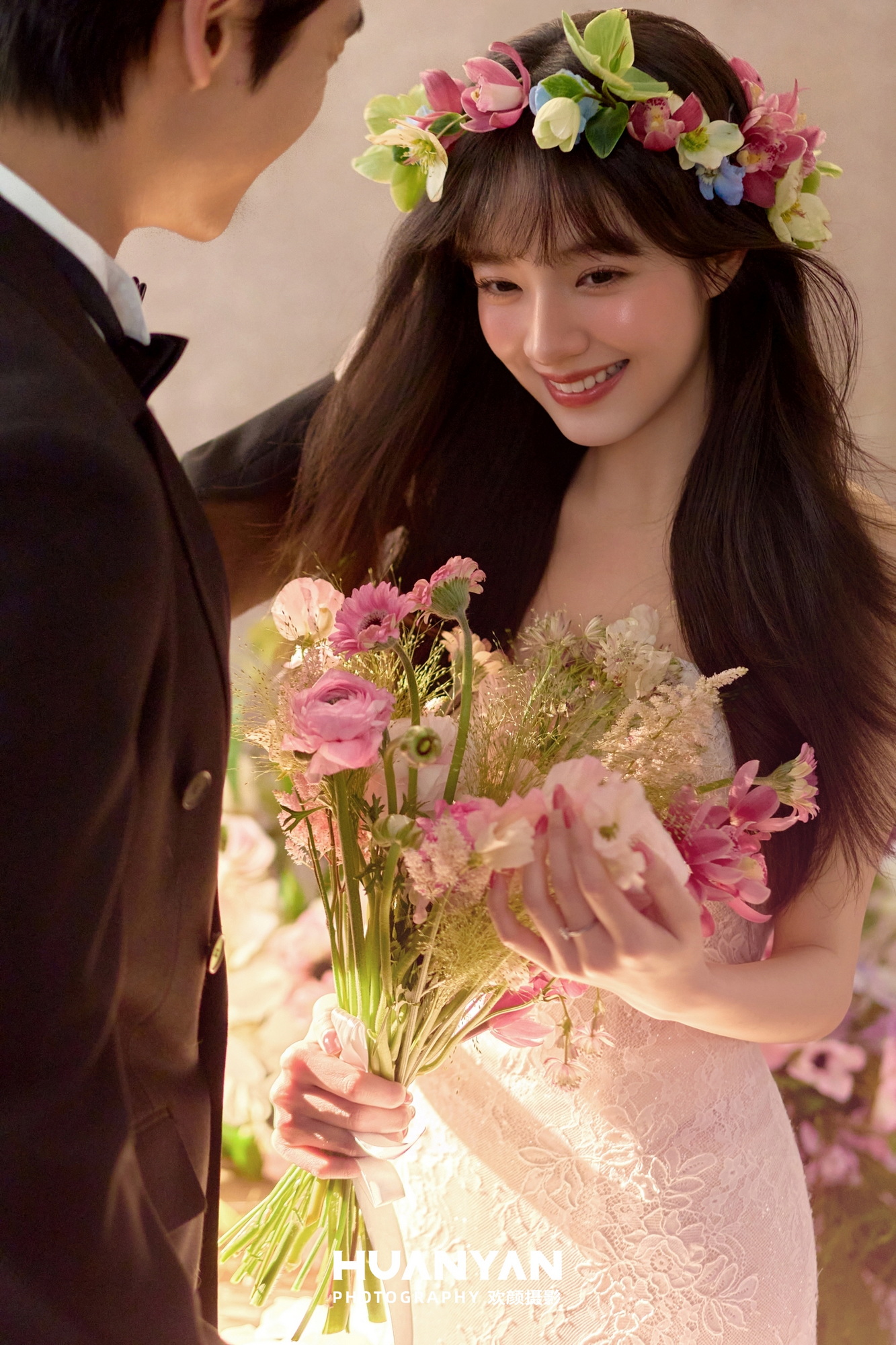公园简约风婚纱照实拍（花漾秘语系列）