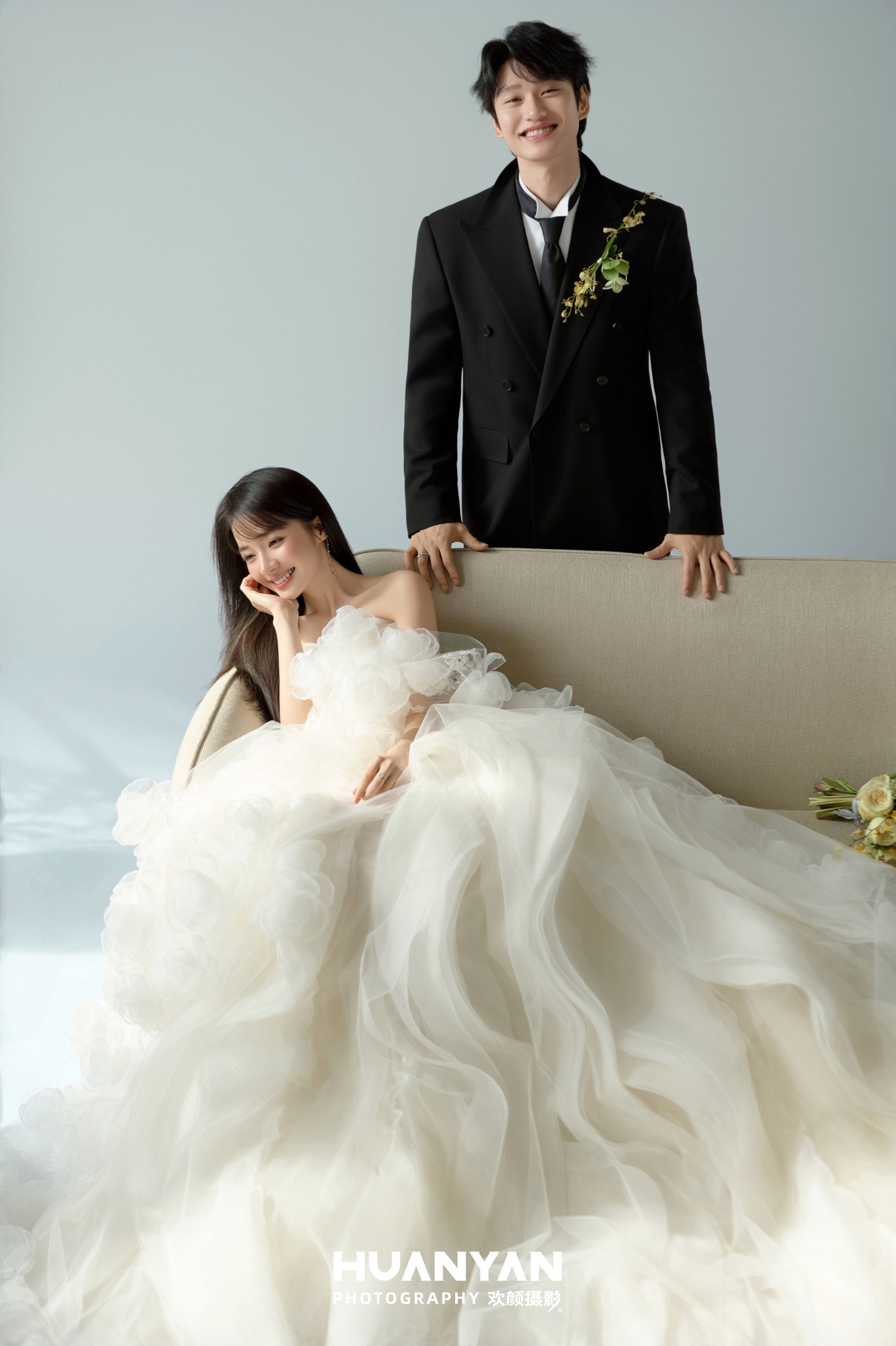 浅光叙白：高级感风婚纱照室内实拍