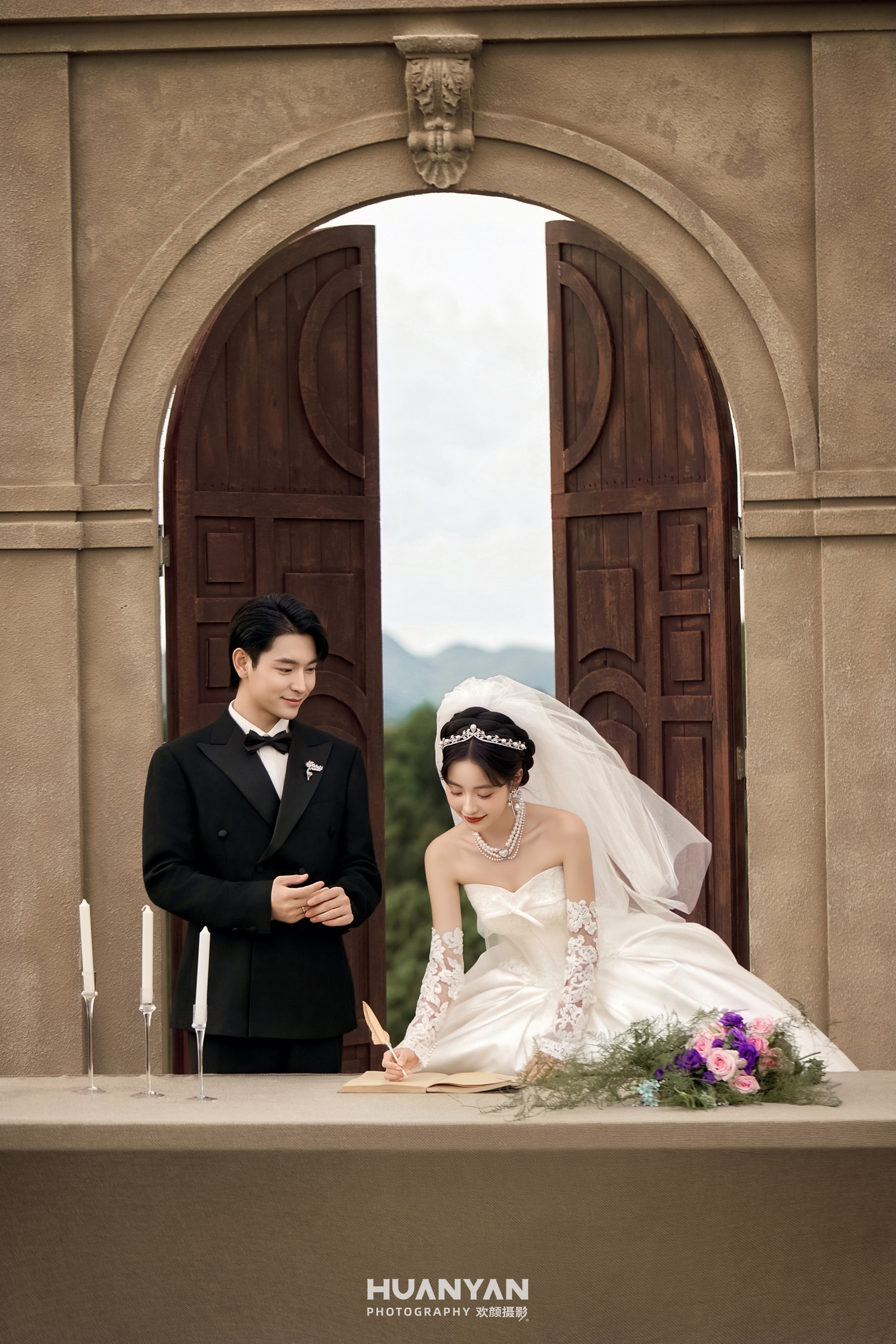 室内简约风婚纱照实拍（屿幻梦集系列）