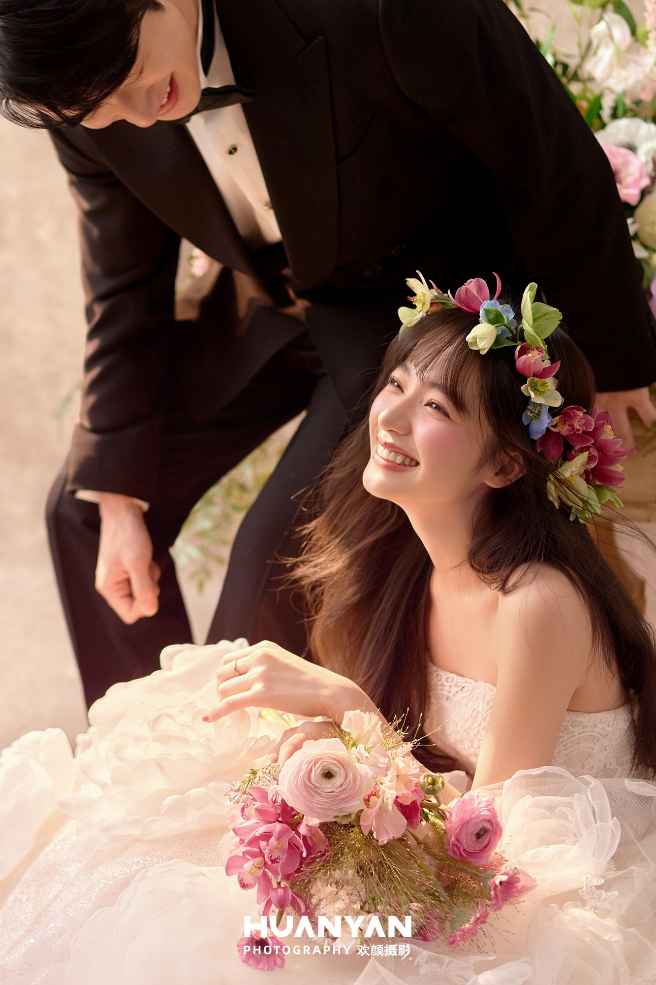 简约风婚纱照 · 公园场景 · 花漾秘语客片
