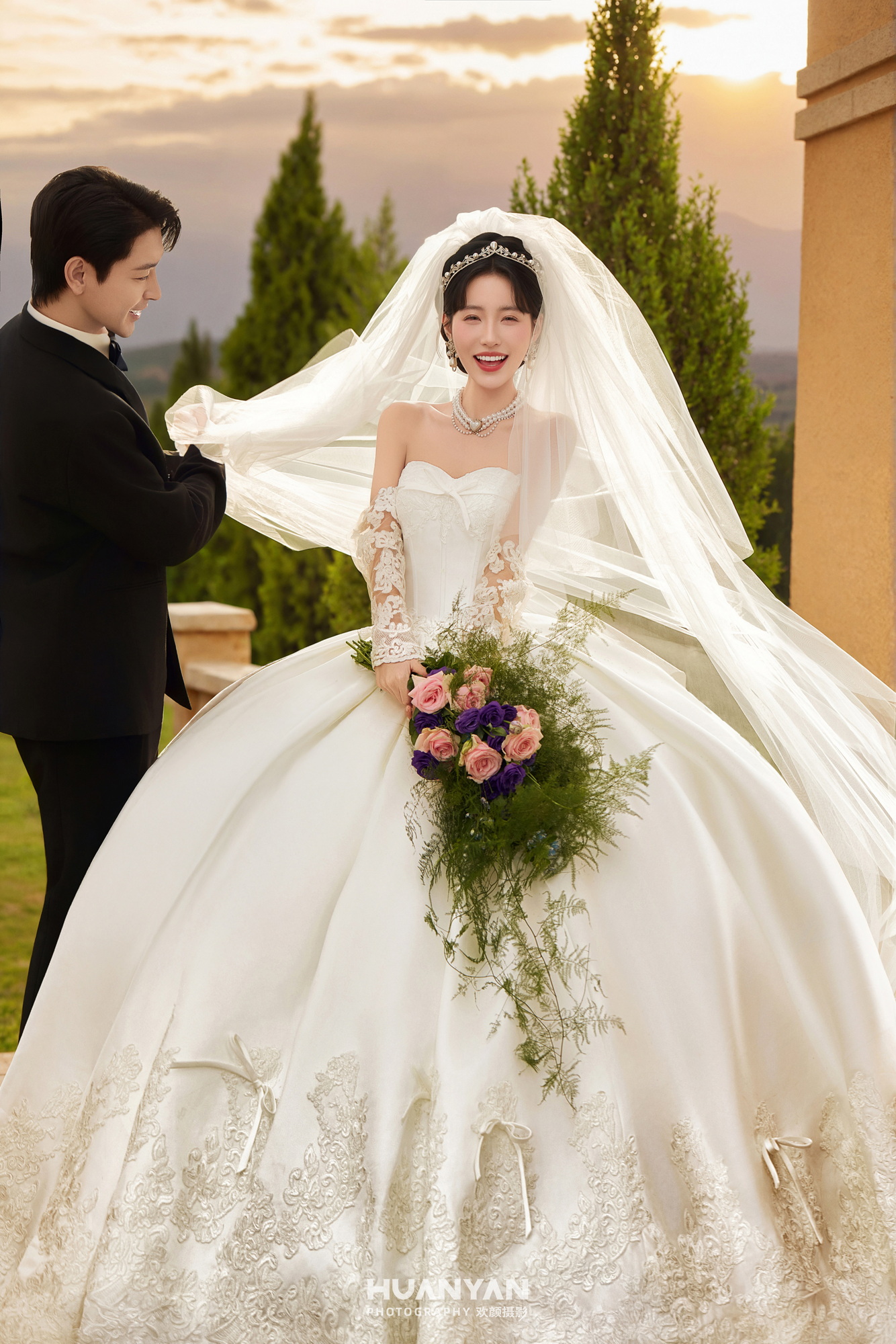 室内简约风婚纱照实拍（屿幻梦集系列）