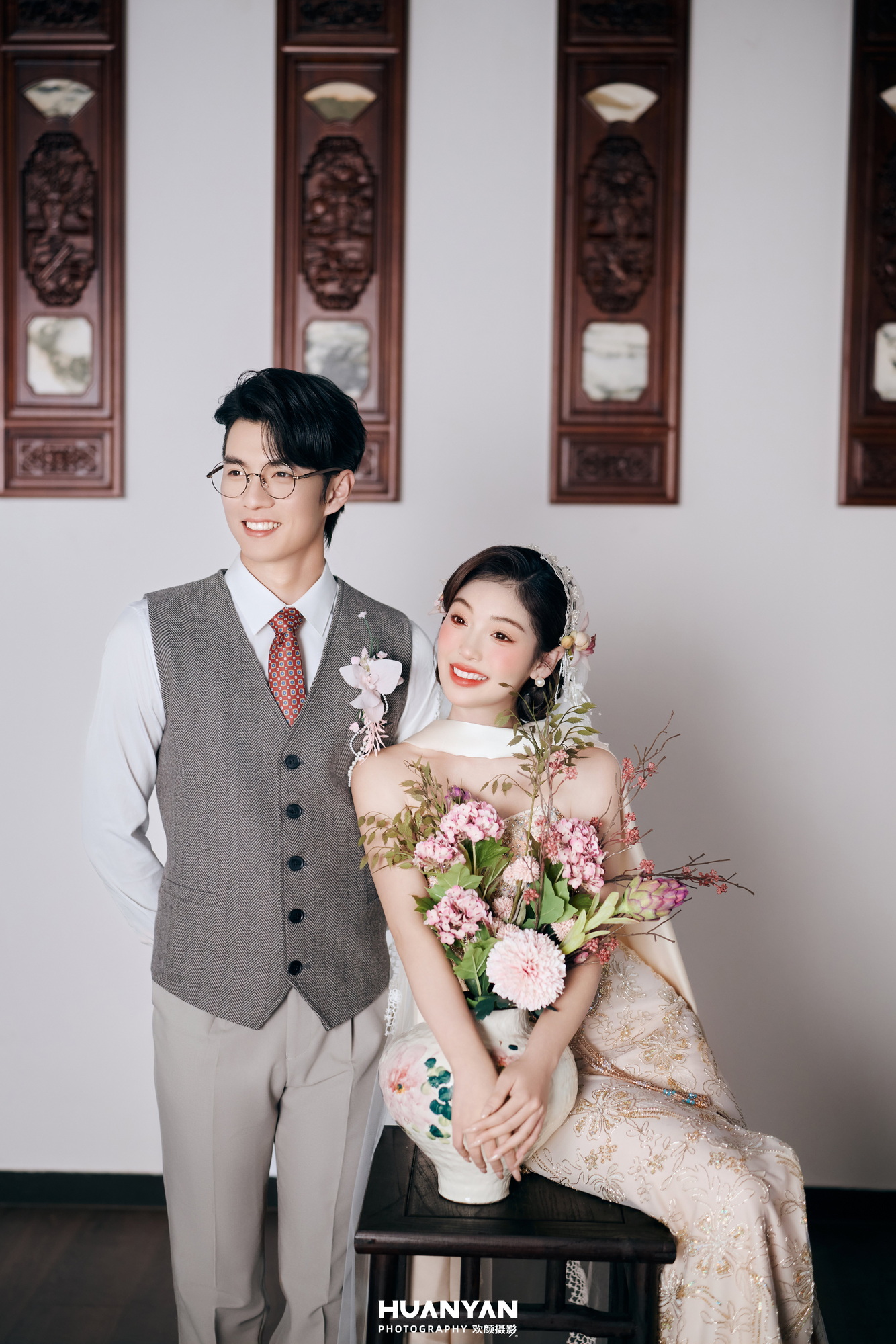 简约风婚纱照 · 室内场景 · 屿之恋客片