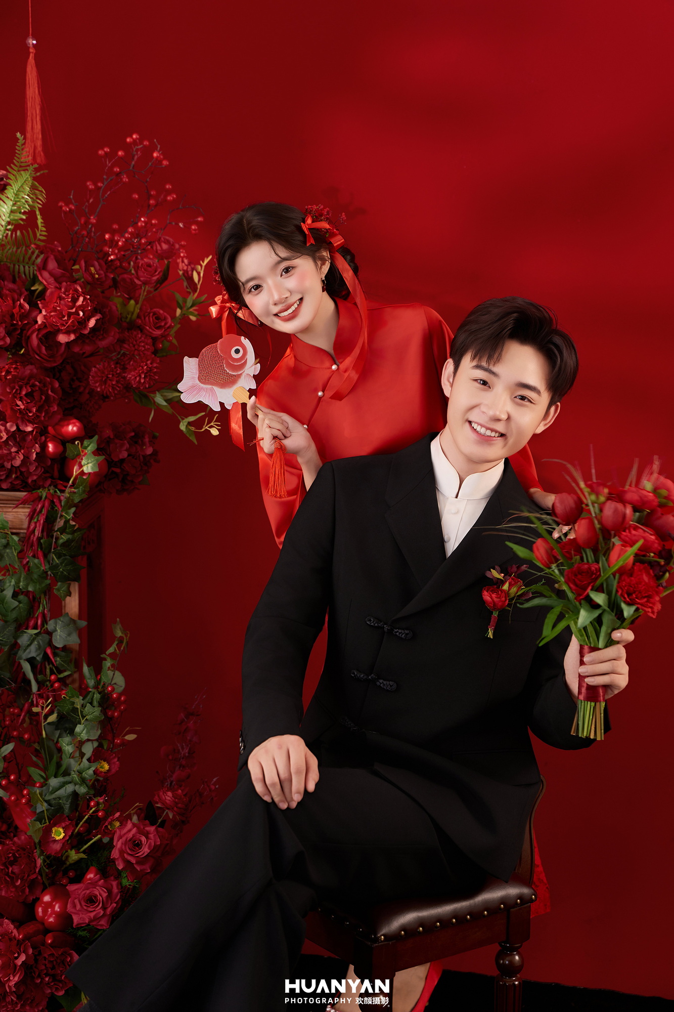 室内简约风婚纱照实拍（雾序曲系列）