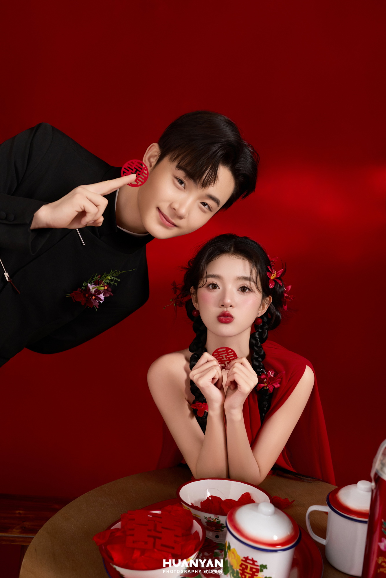黛暮光：高级感风婚纱照夕阳实拍