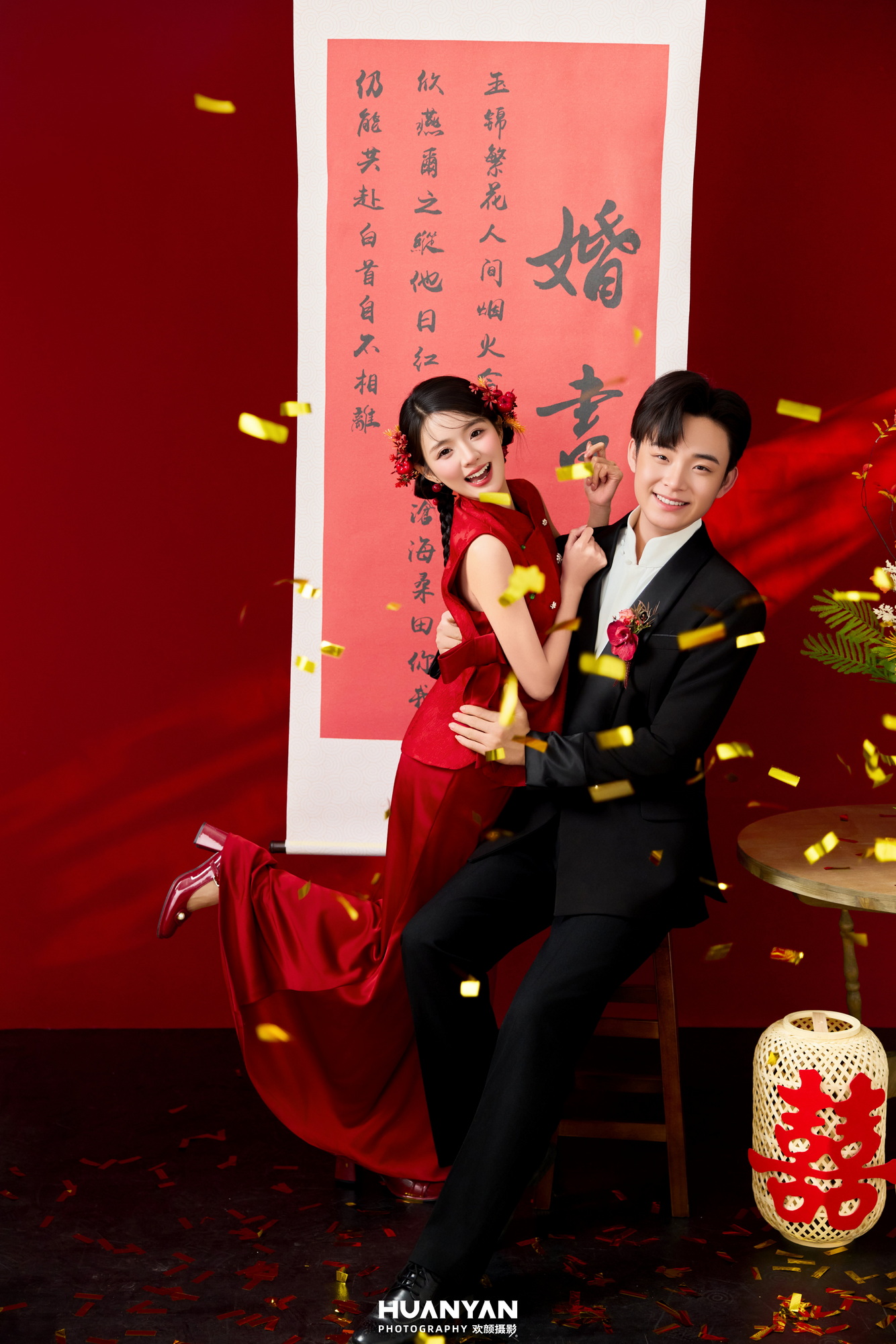 高级感风婚纱照 · 室内场景 · 屿慢光集客片