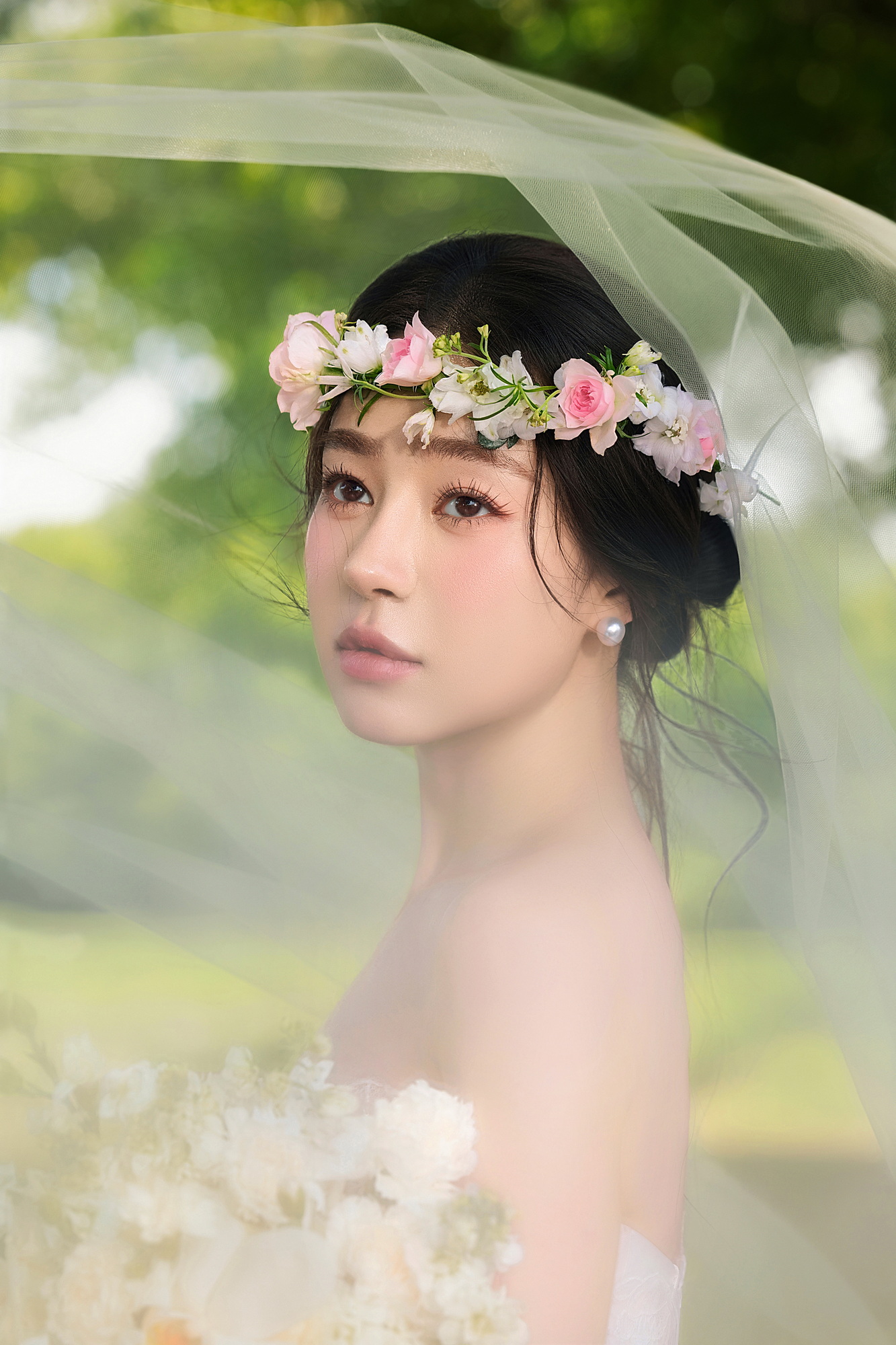 轻氧风婚纱照 · 草地场景 · 林间叙爱客片