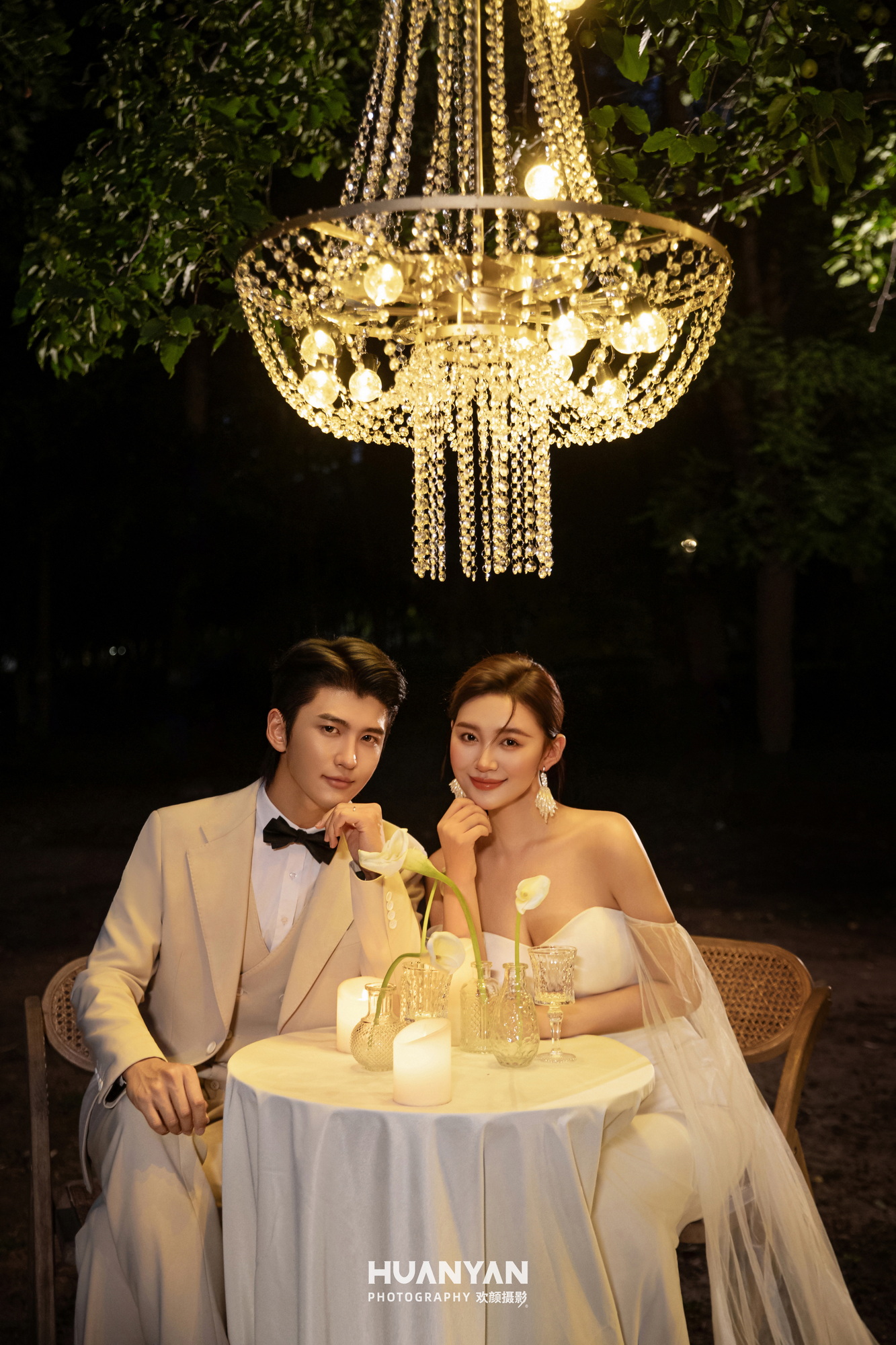 黛缃：简约风婚纱照室内实拍