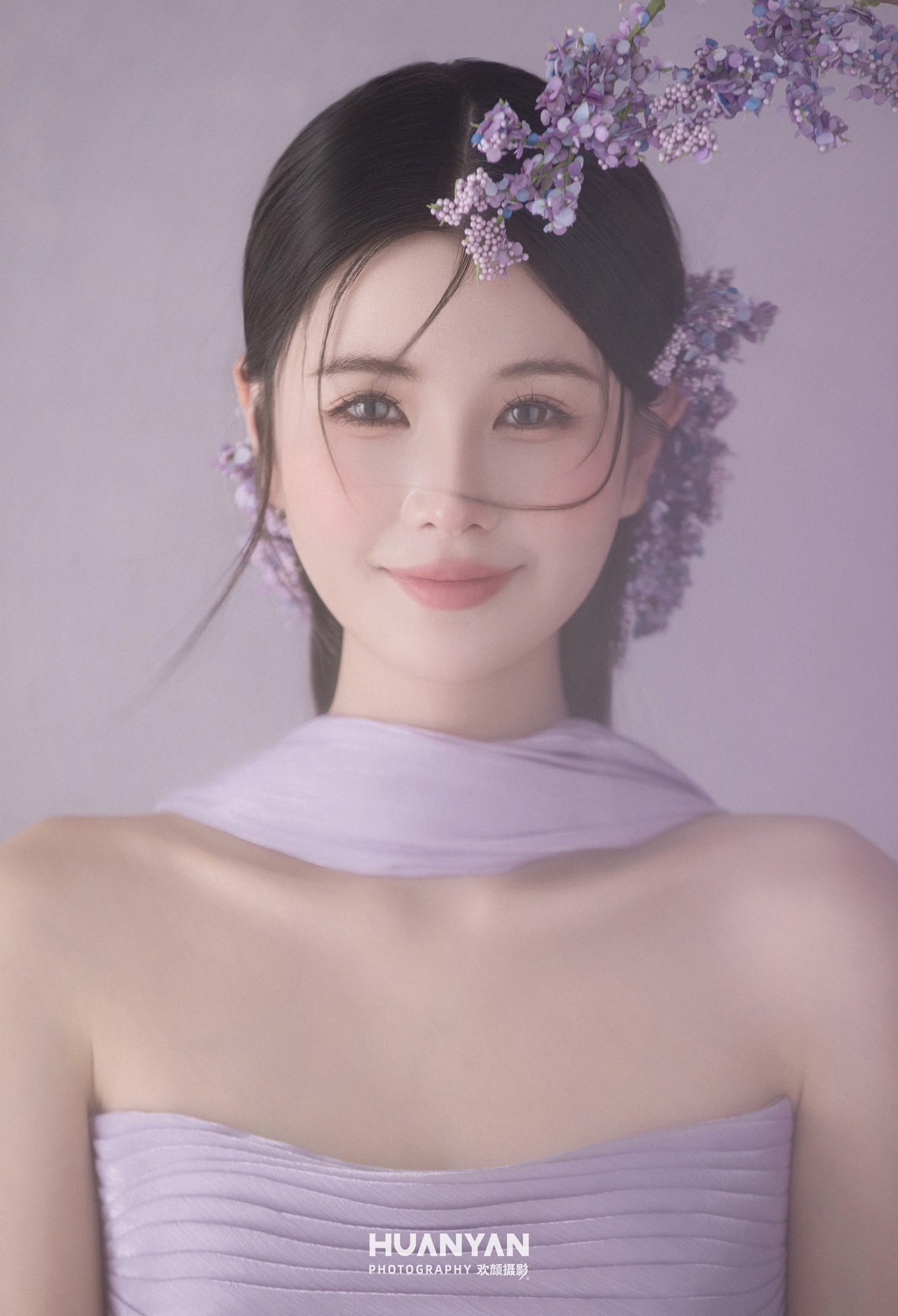 室内简约风婚纱照实拍（粉誓系列）