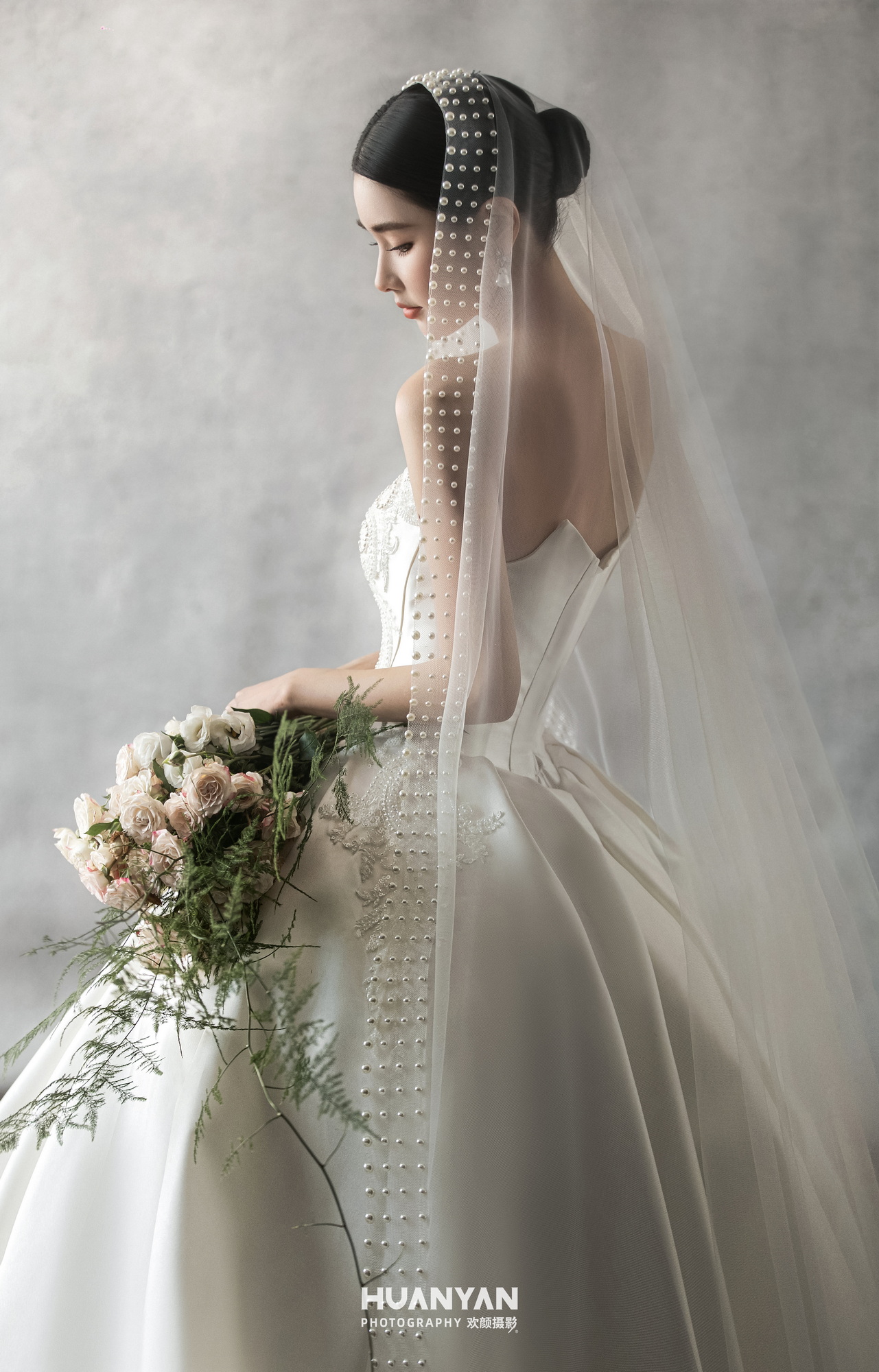 柔纱叙爱：仪式感风婚纱照室内实拍