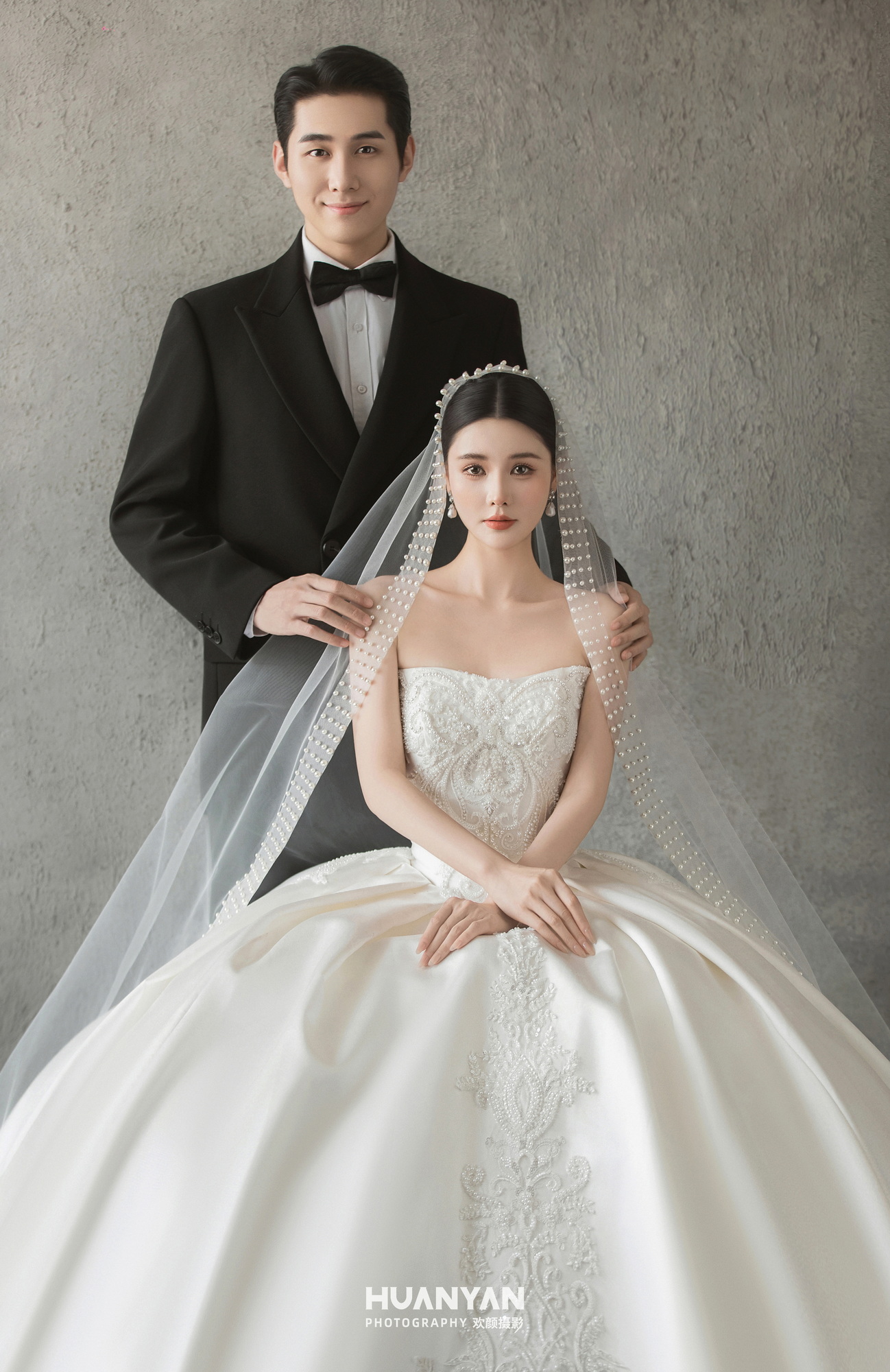 室内仪式感风婚纱照实拍（柔纱叙爱系列）