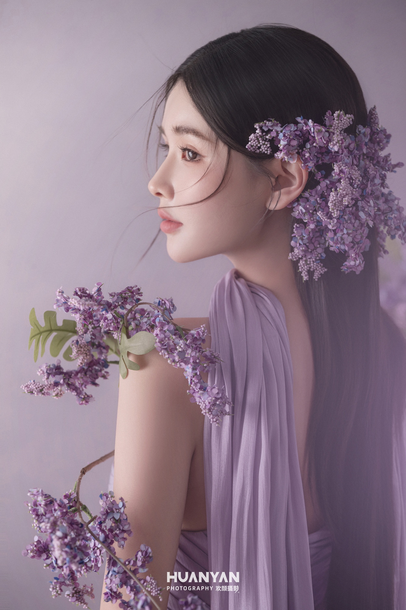 室内简约风婚纱照实拍（粉誓系列）