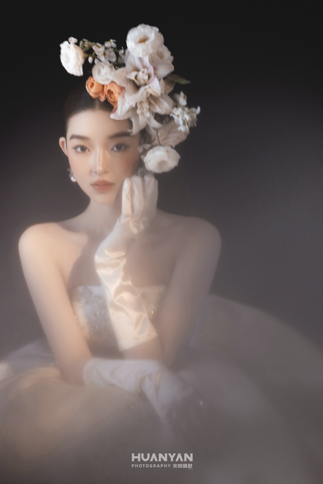 简约风婚纱照 · 公园场景 · 花纱予誓客片