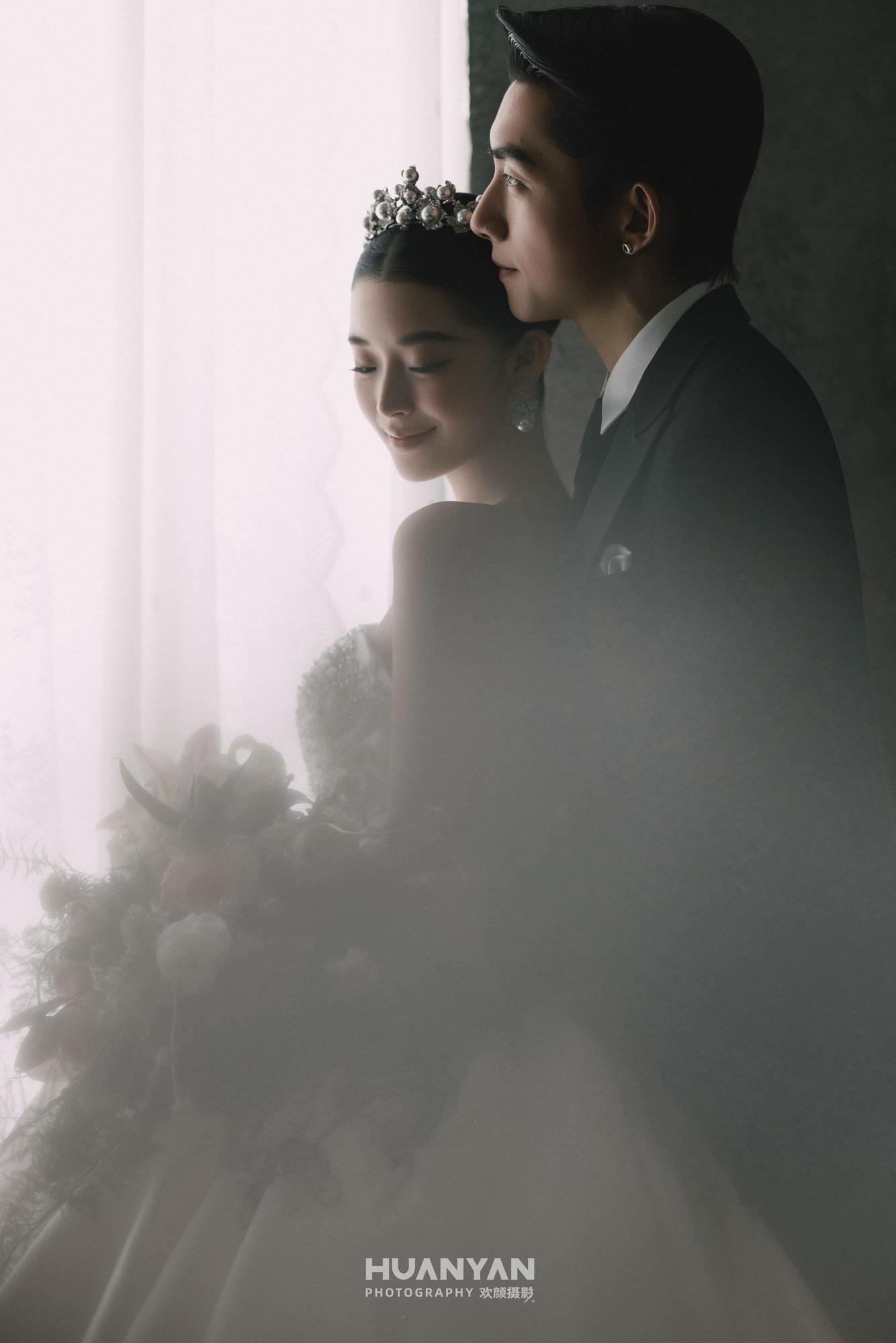 室内仪式感风婚纱照实拍（灰境絮语系列）