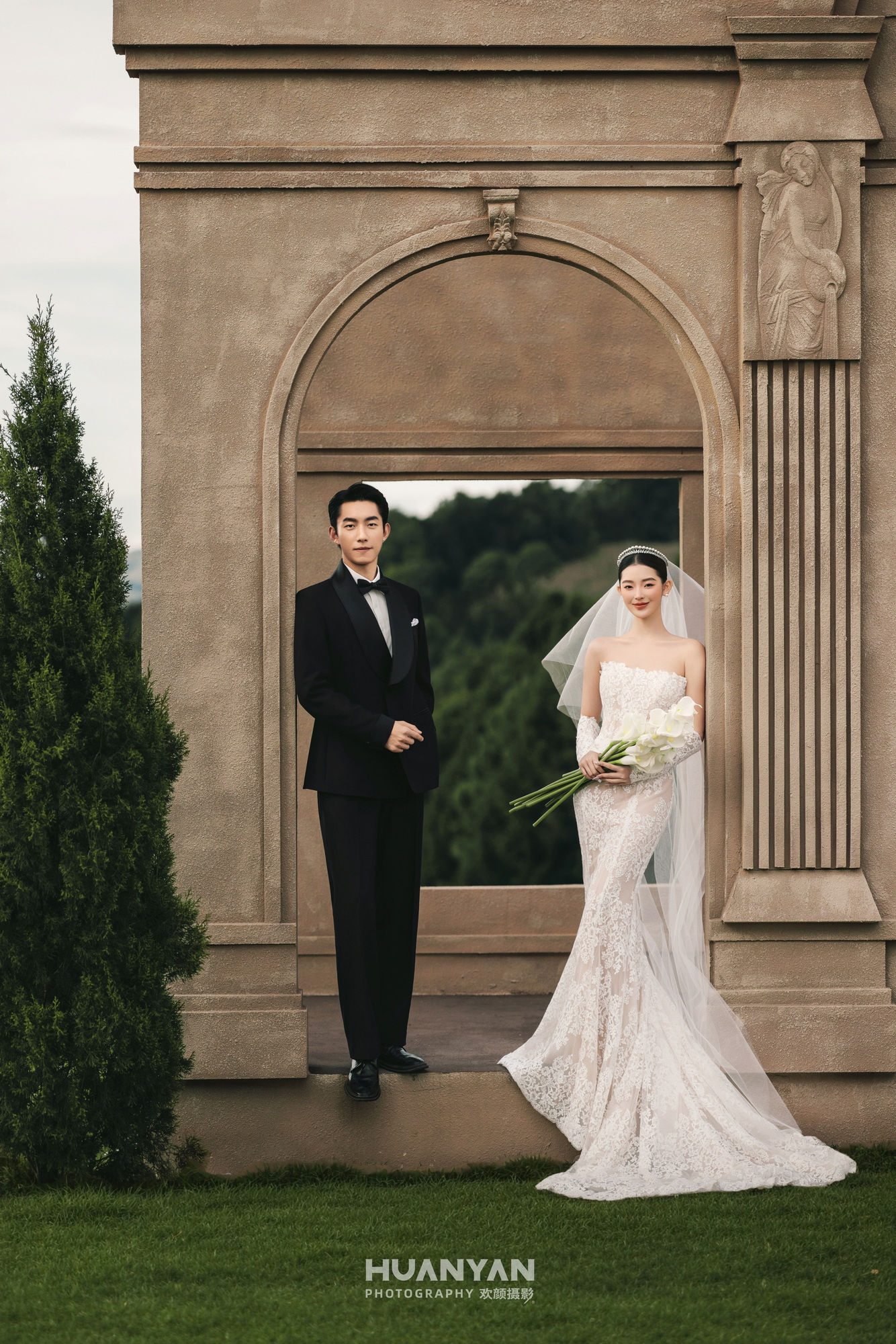 室内高级感风婚纱照实拍（紫光系列）