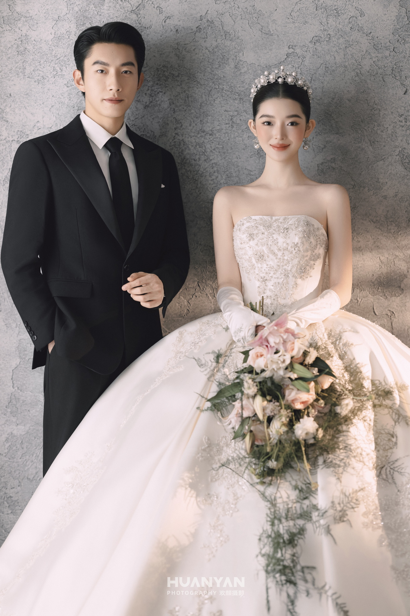 灰境絮语：仪式感风婚纱照室内实拍