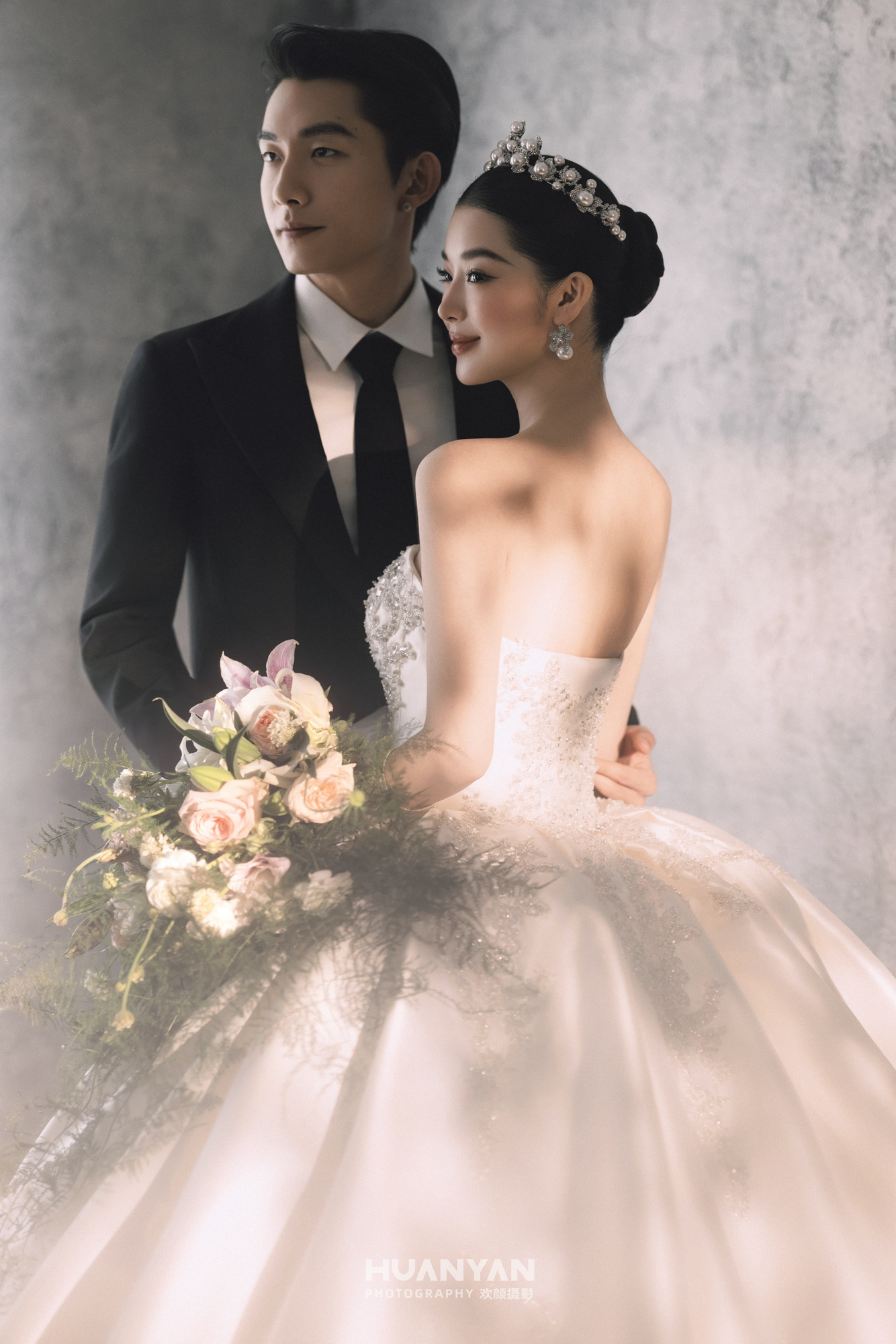 室内仪式感风婚纱照实拍（灰境絮语系列）