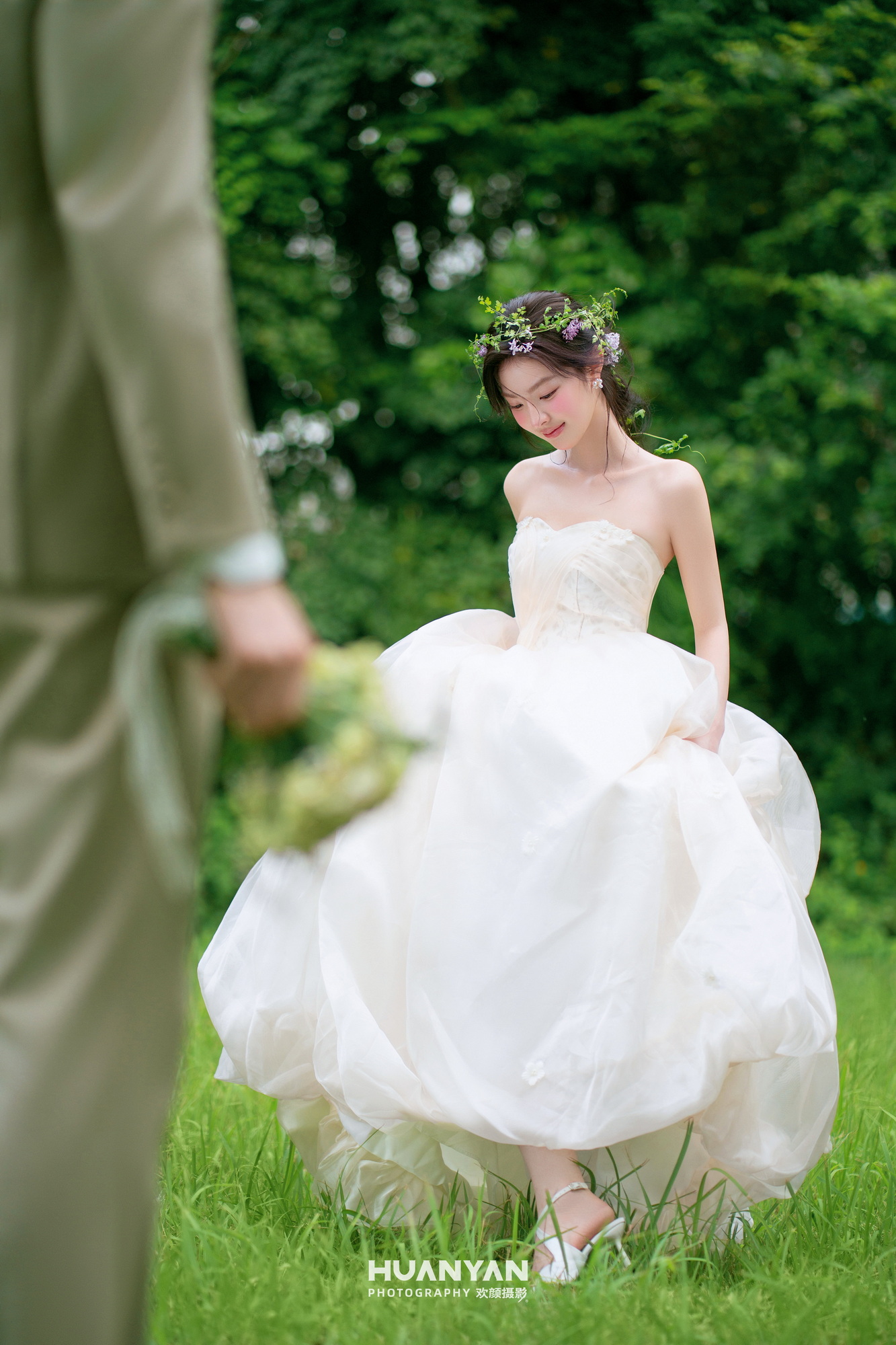 草地轻氧风婚纱照实拍（森屿情书系列）