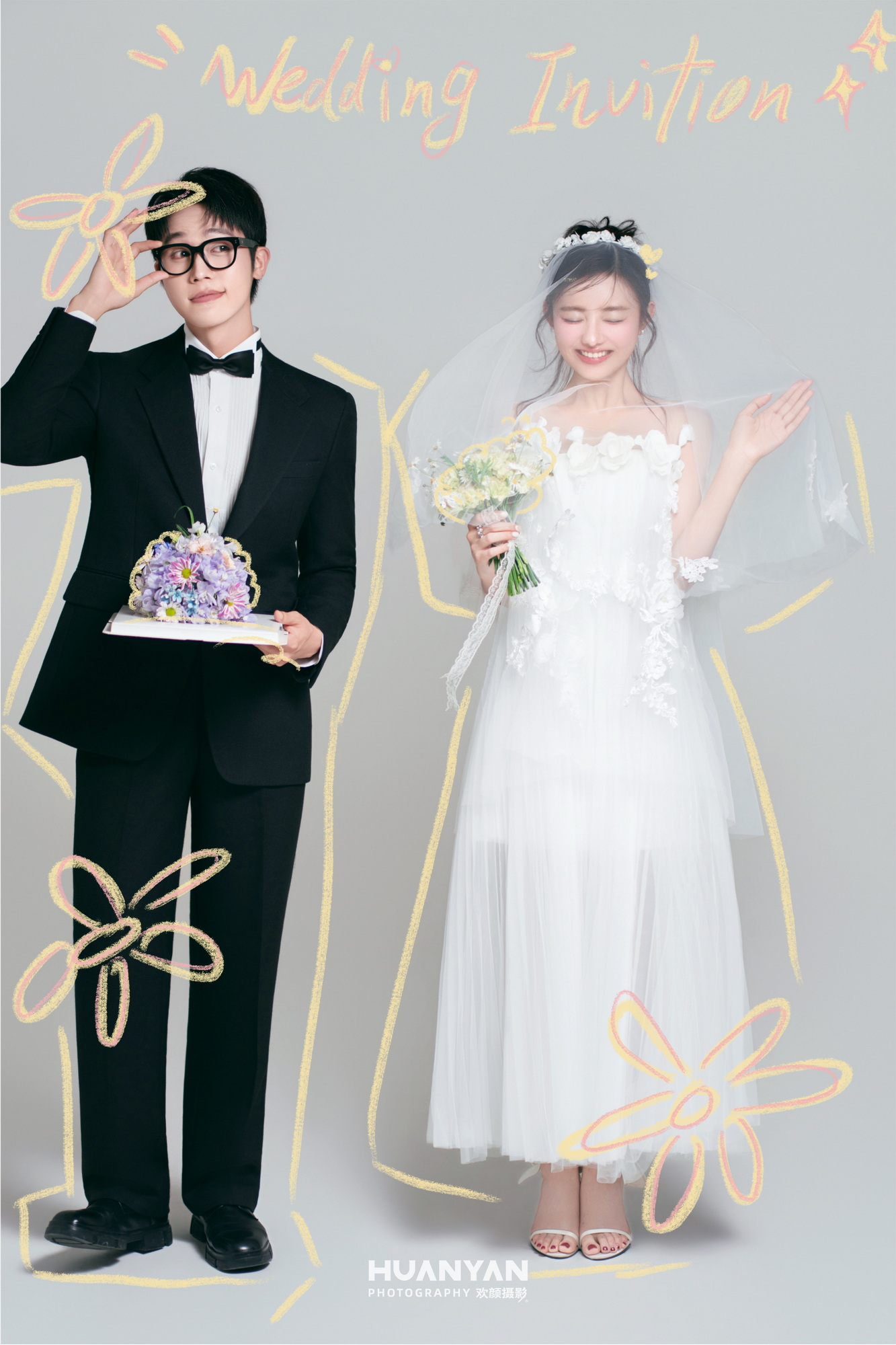 室内极简风婚纱照实拍（掌心告白系列）