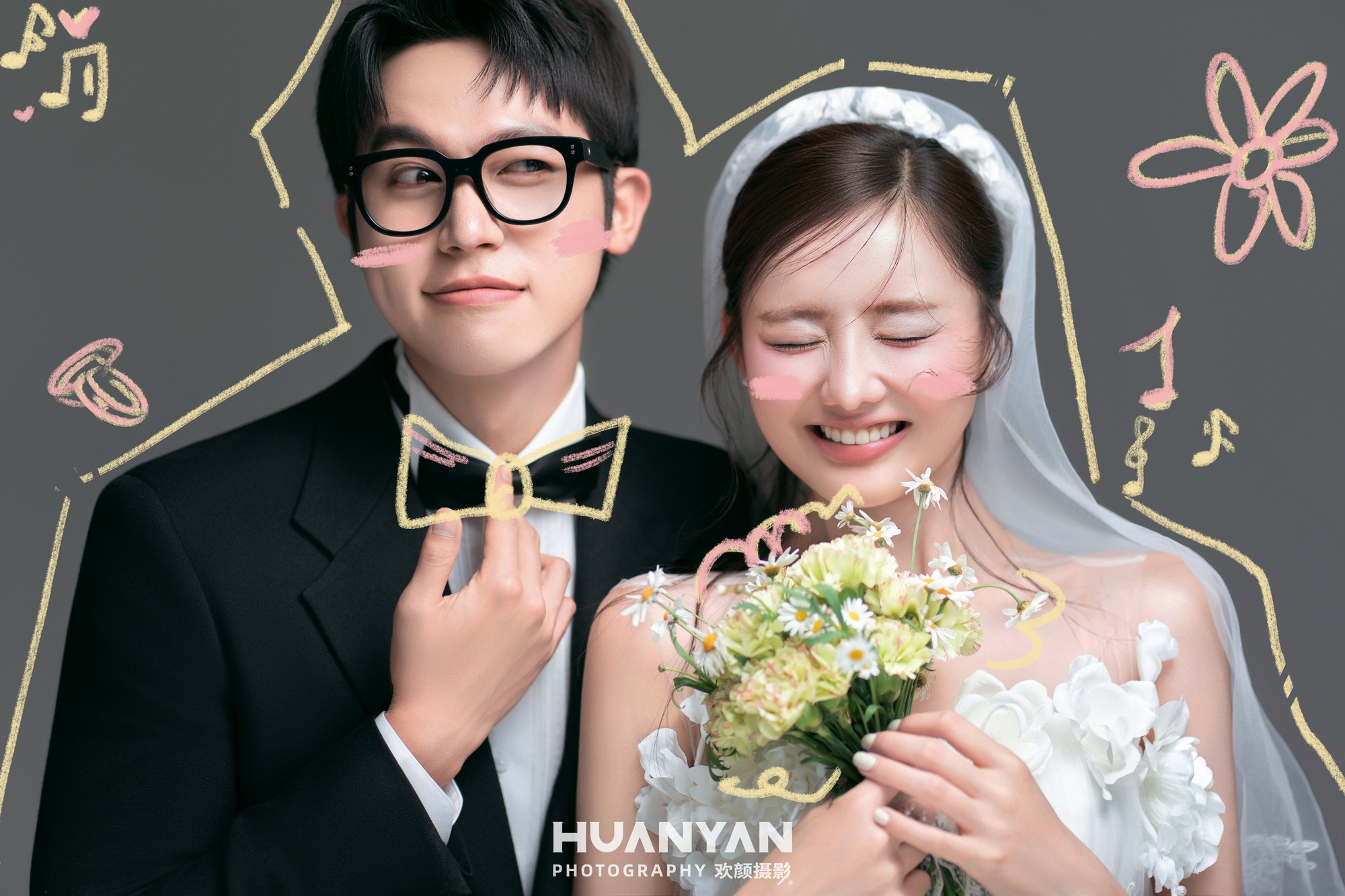 极简风婚纱照 · 室内场景 · 掌心告白客片