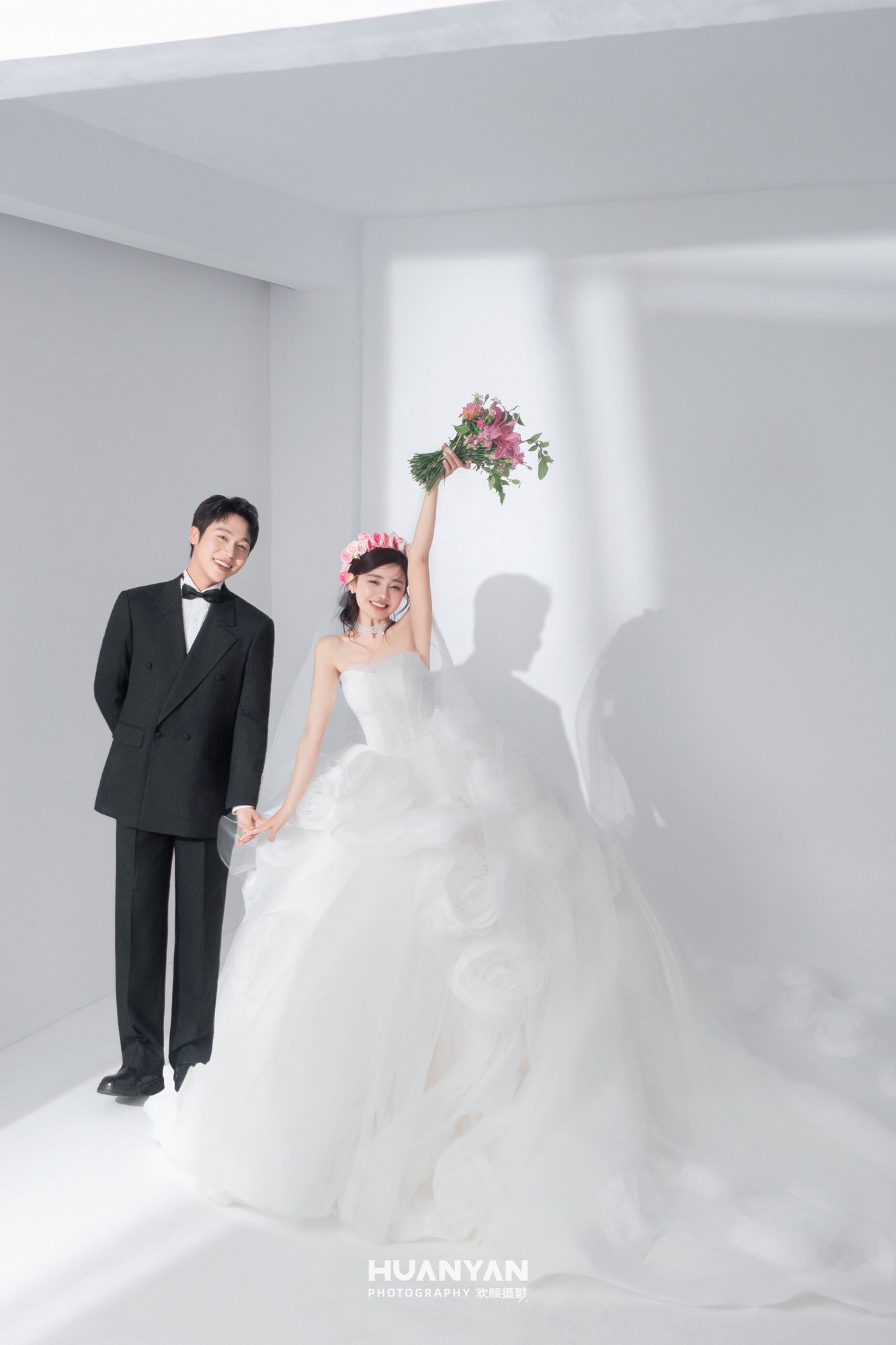 公园极简风婚纱照实拍（花漾告白系列）
