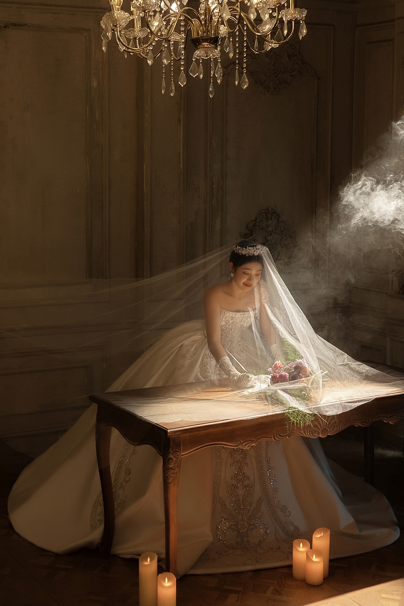誓约序章客片第7张｜仪式感风婚纱照，摄于室内