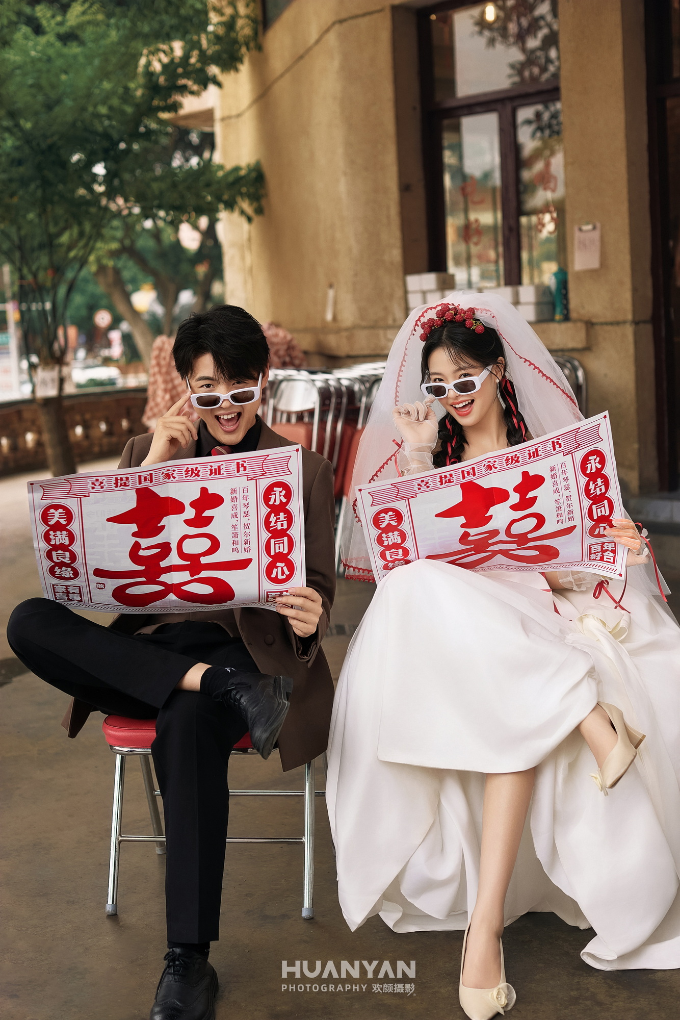 春天简约风婚纱照实拍（春笺系列）