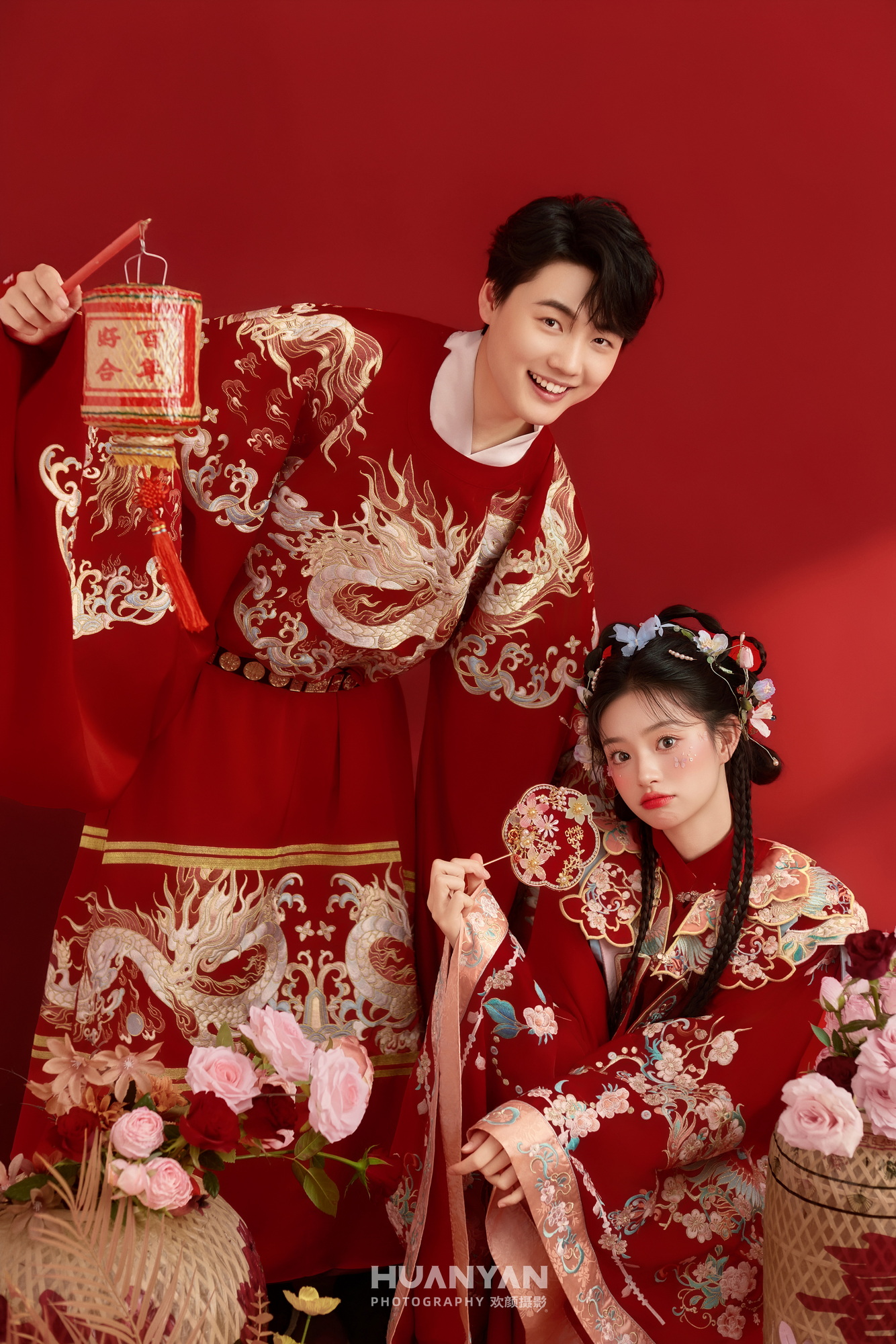 柔缘：简约风婚纱照室内实拍