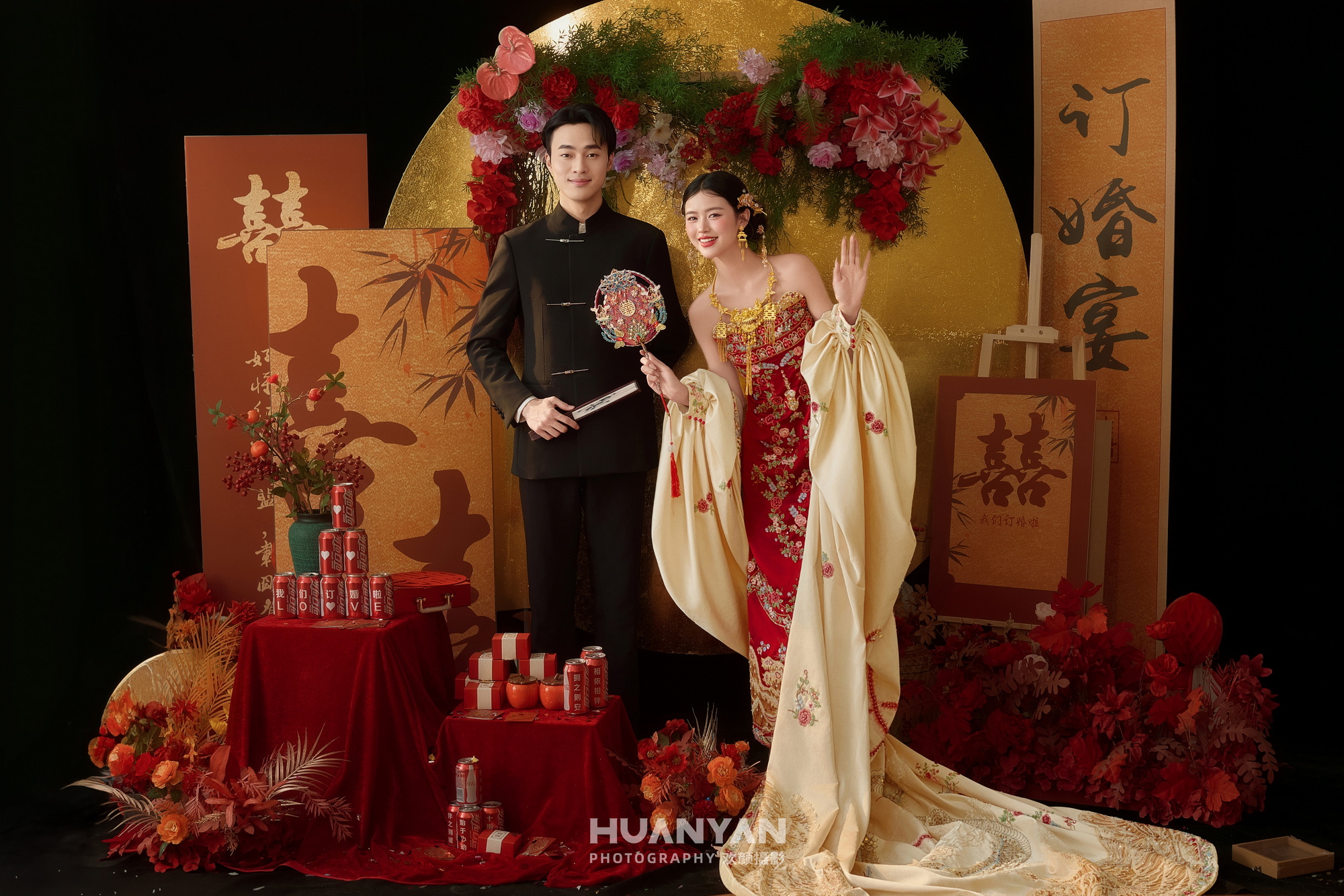锦书缘客片第11张｜喜嫁风婚纱照，摄于室内